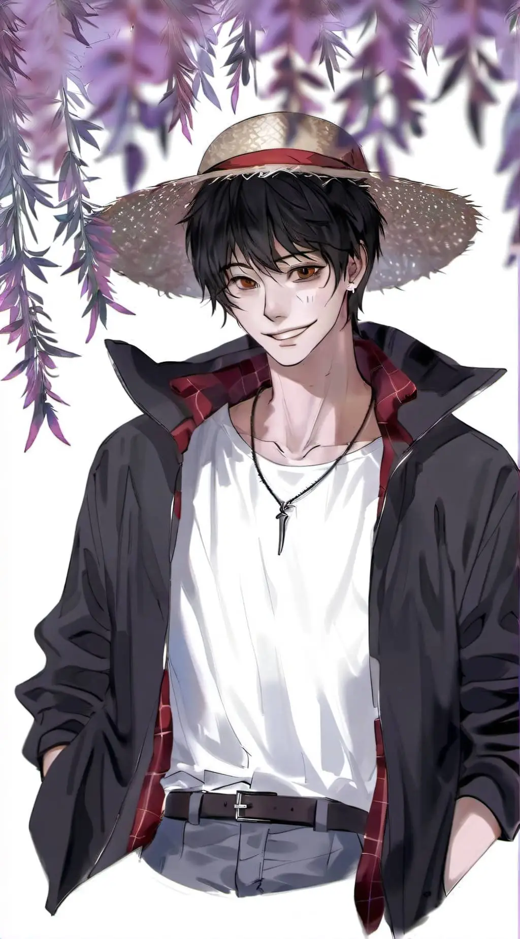 ai character: One piece (Virus) background