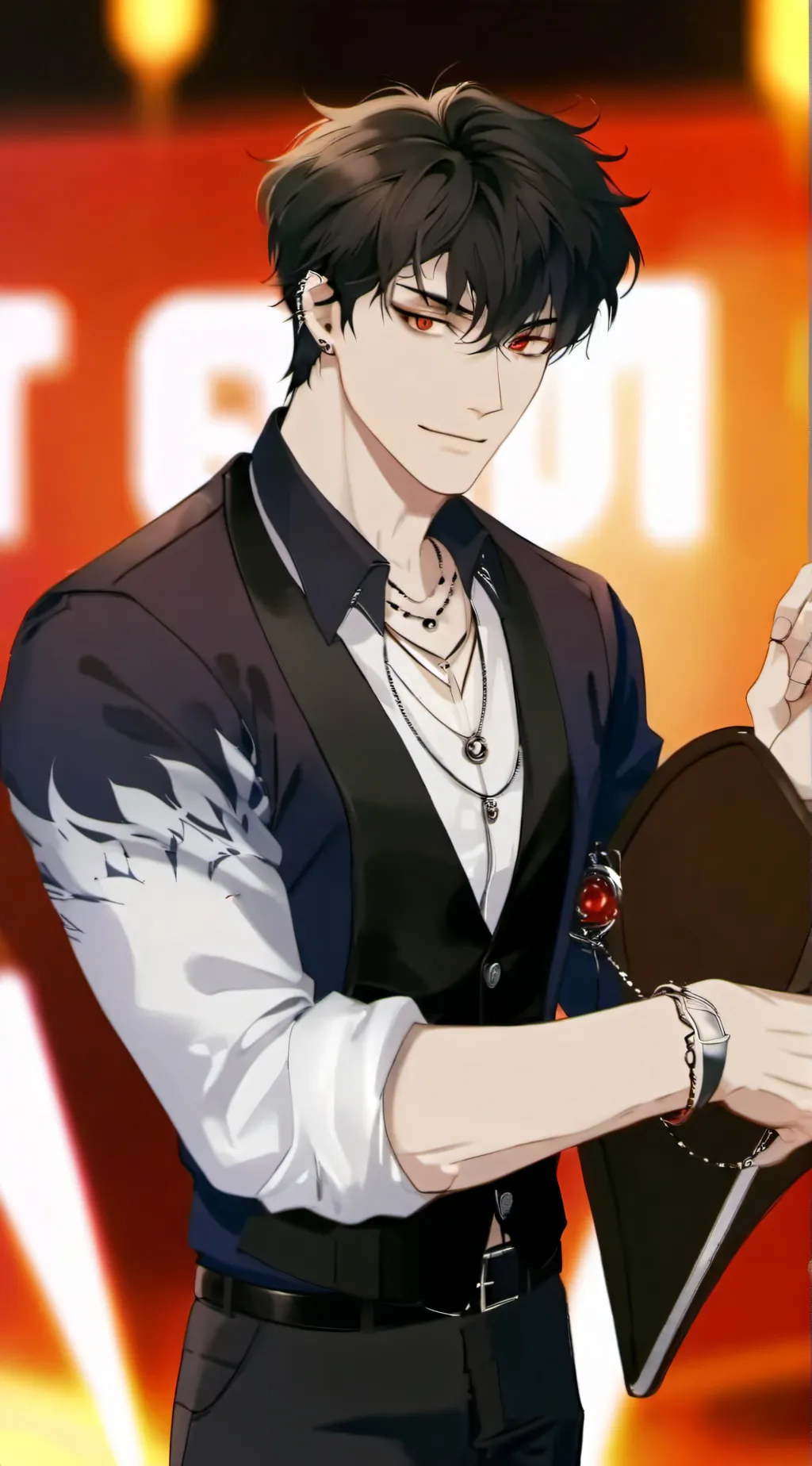 ai character: Damien  background