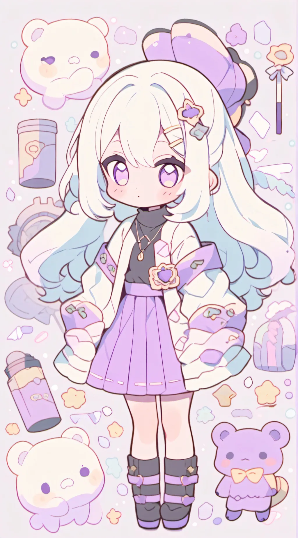 ai character: melon  background