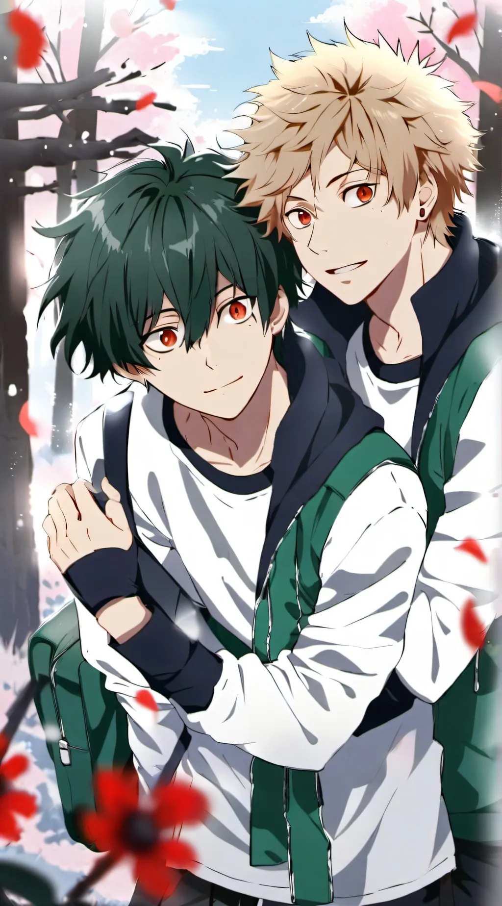 ai character: Deku and Uraraka background