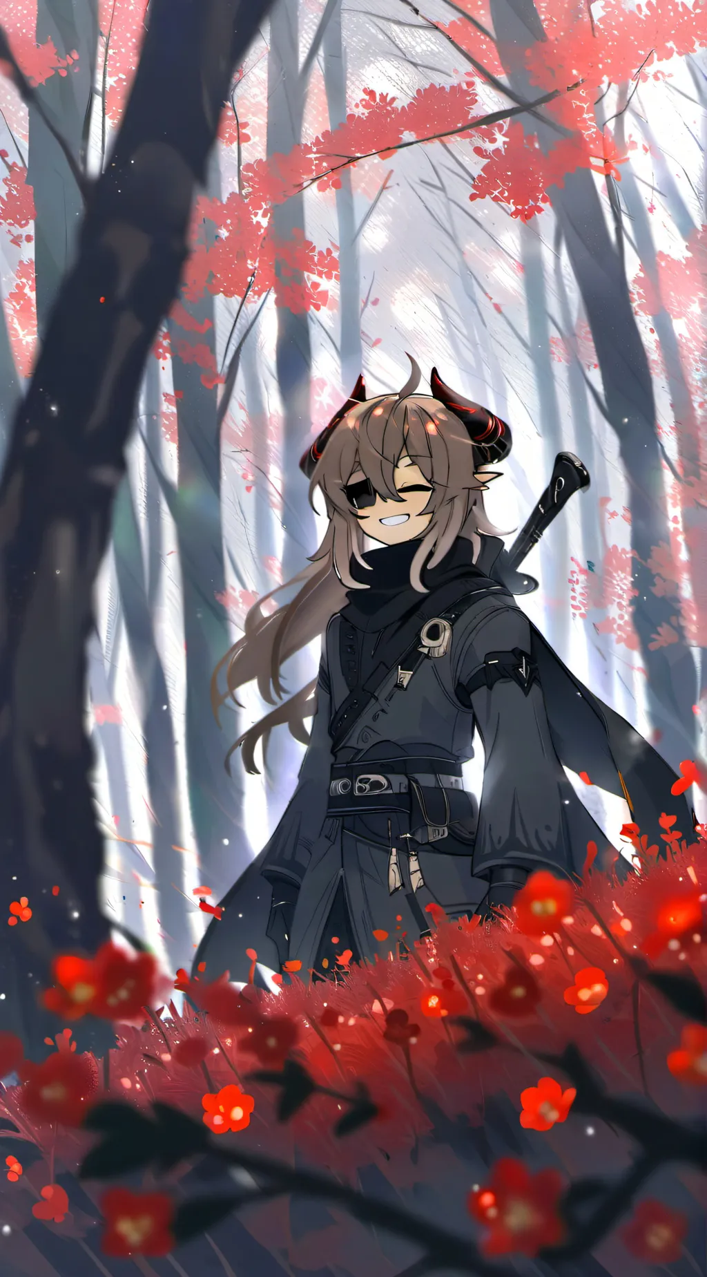 ai character: moon background