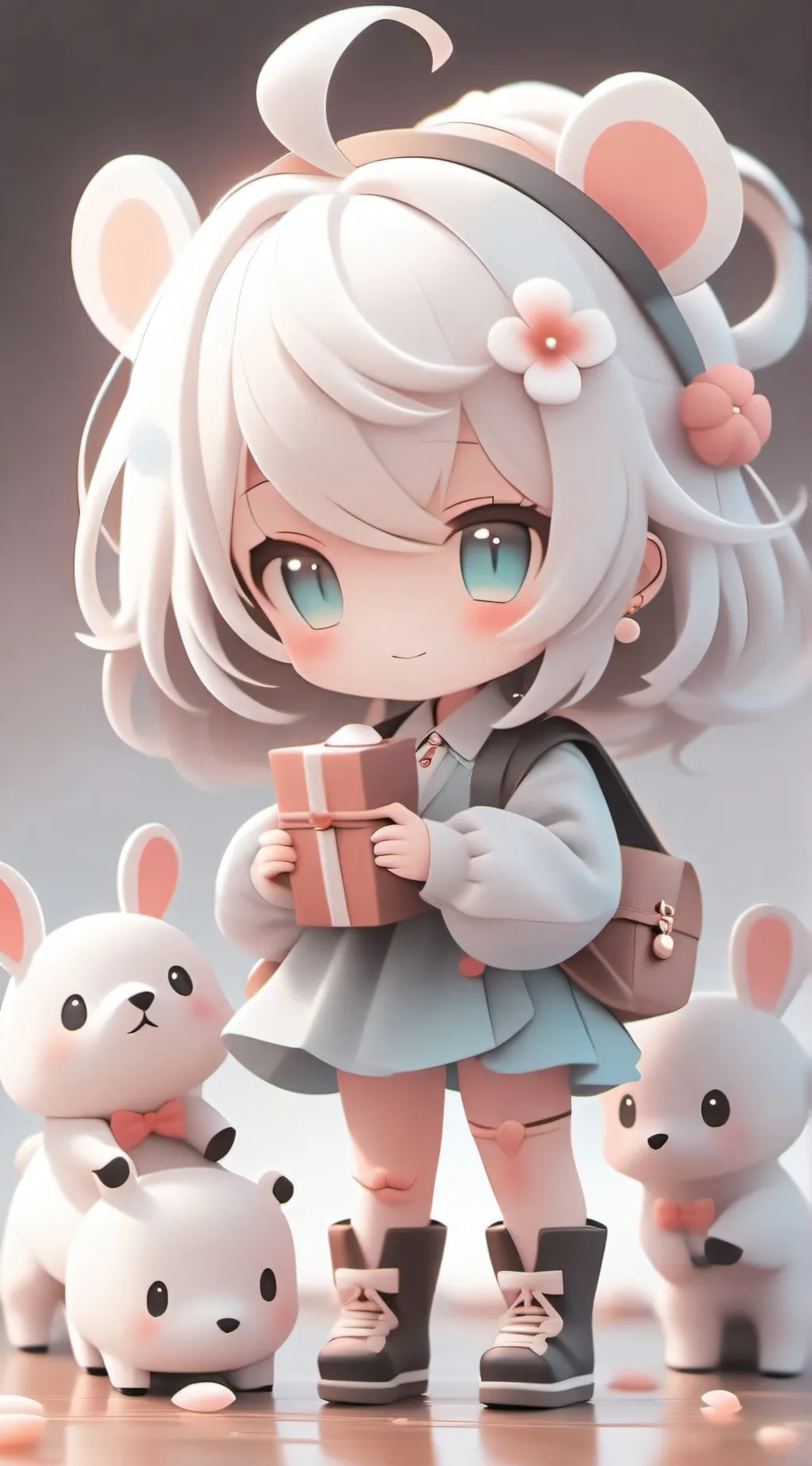 ai character: cupcake background