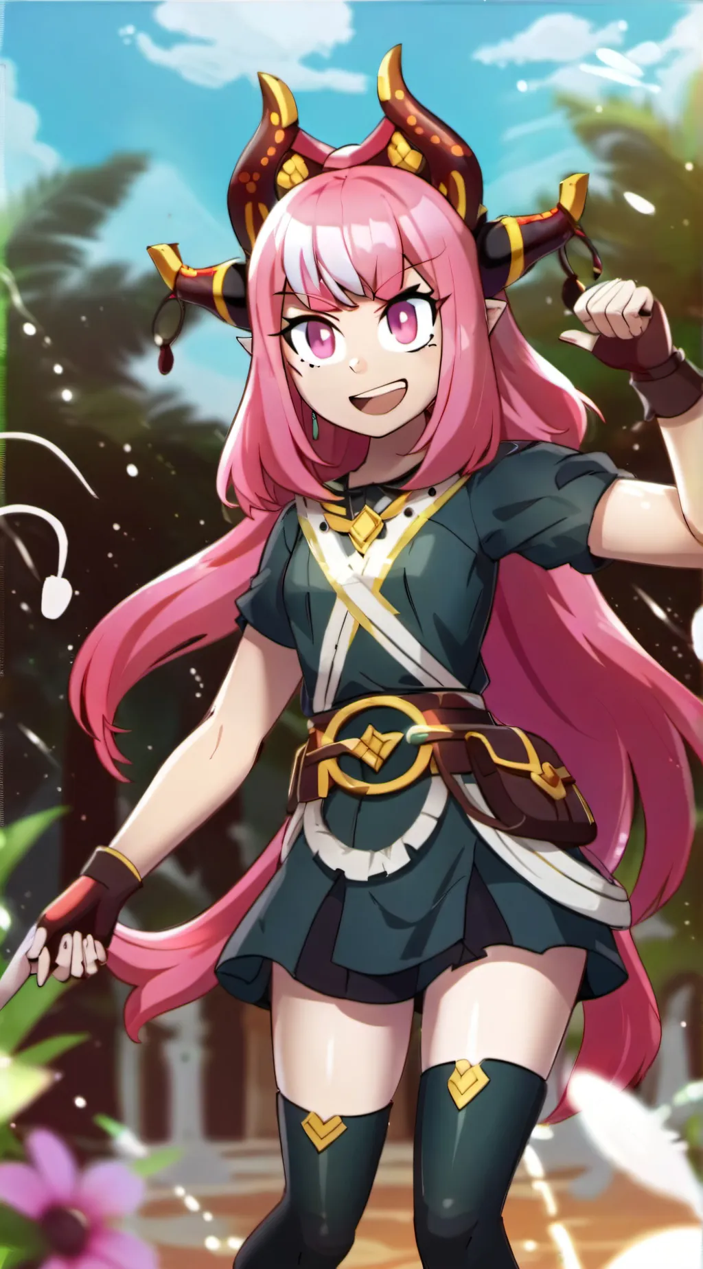 ai character: melodie from bs background