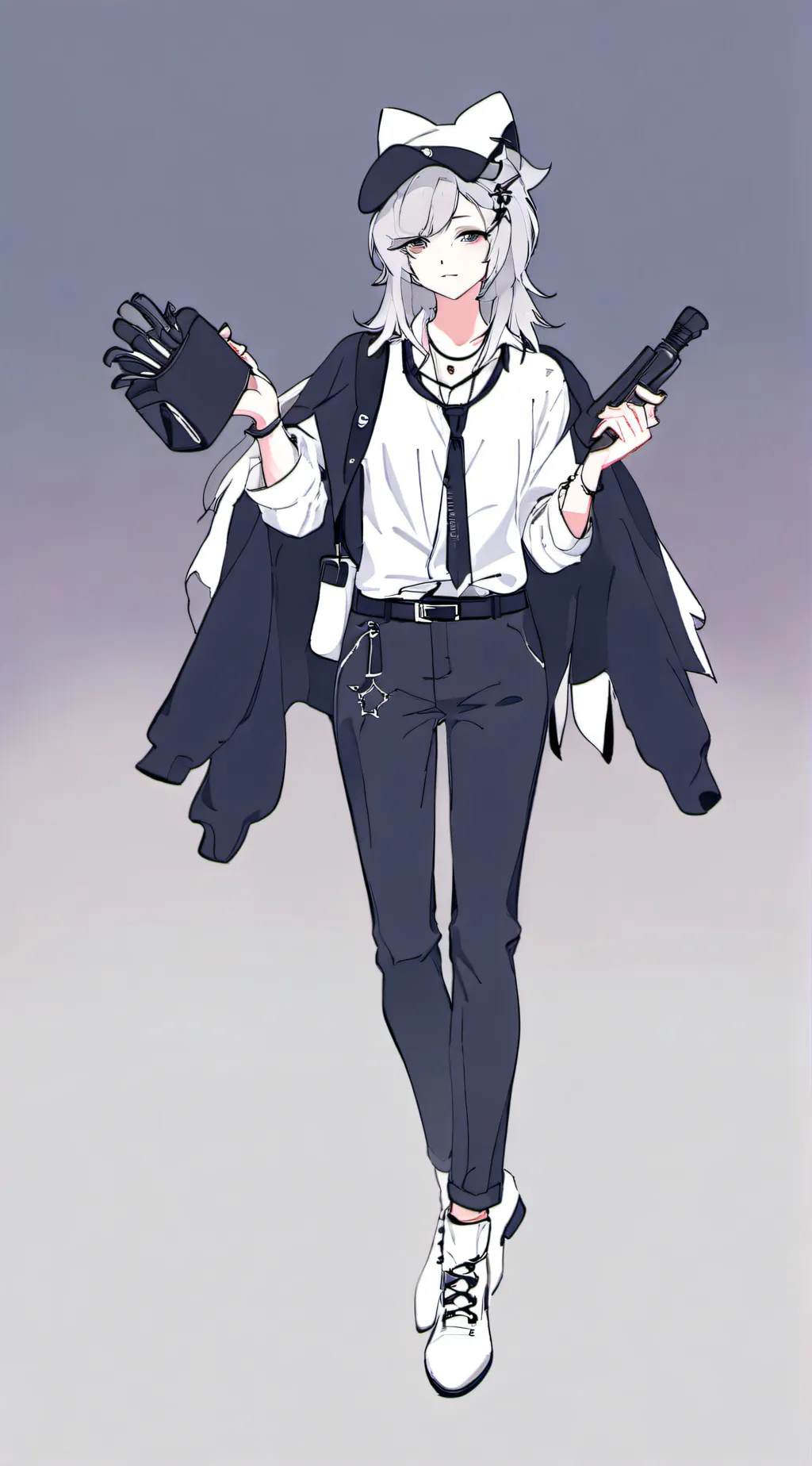 ai character: Ashley  background