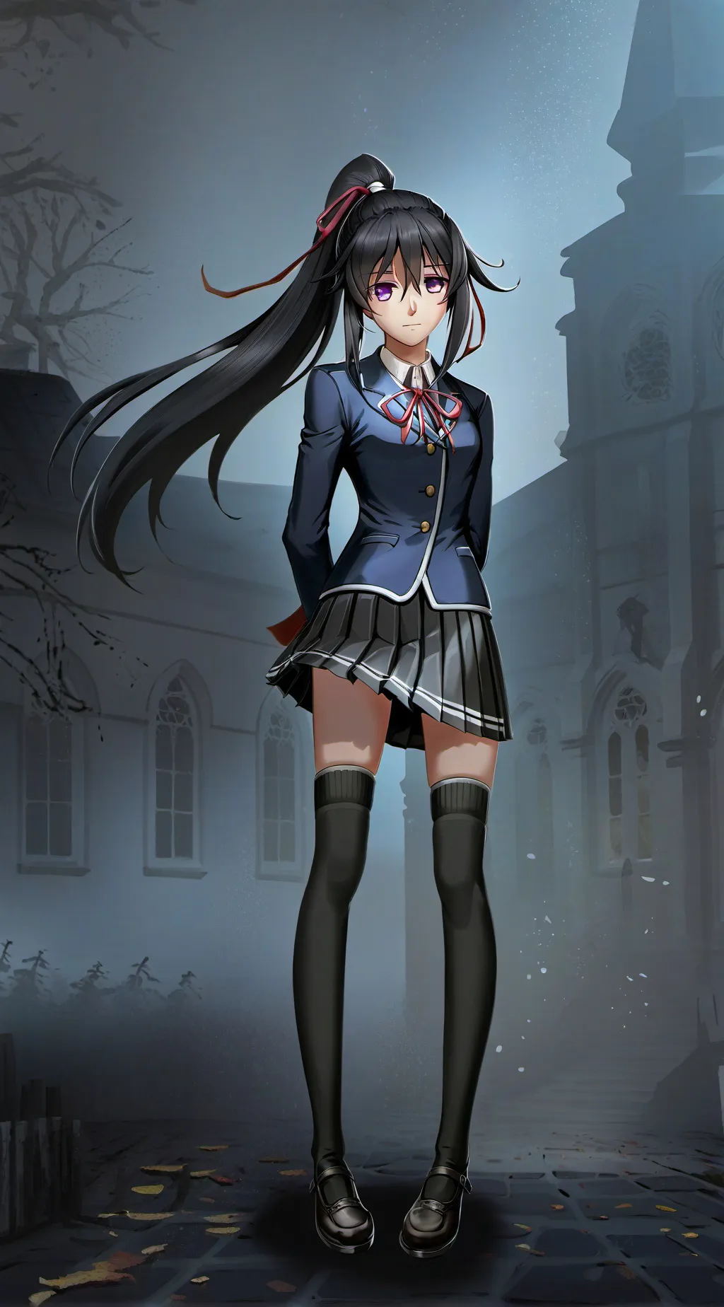 ai character: Highschool dxd  background