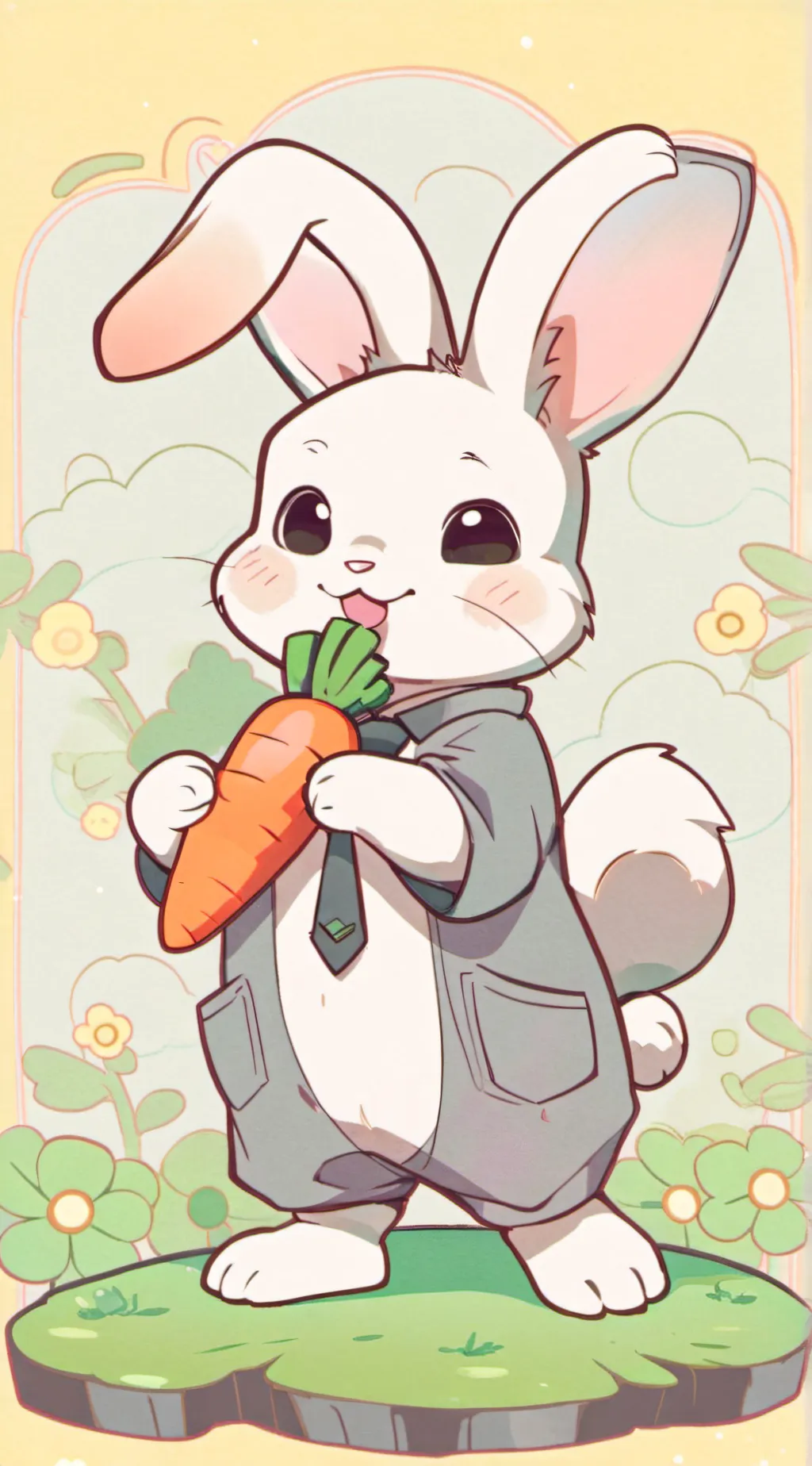 ai character: 🐰BAFFY🦆 background