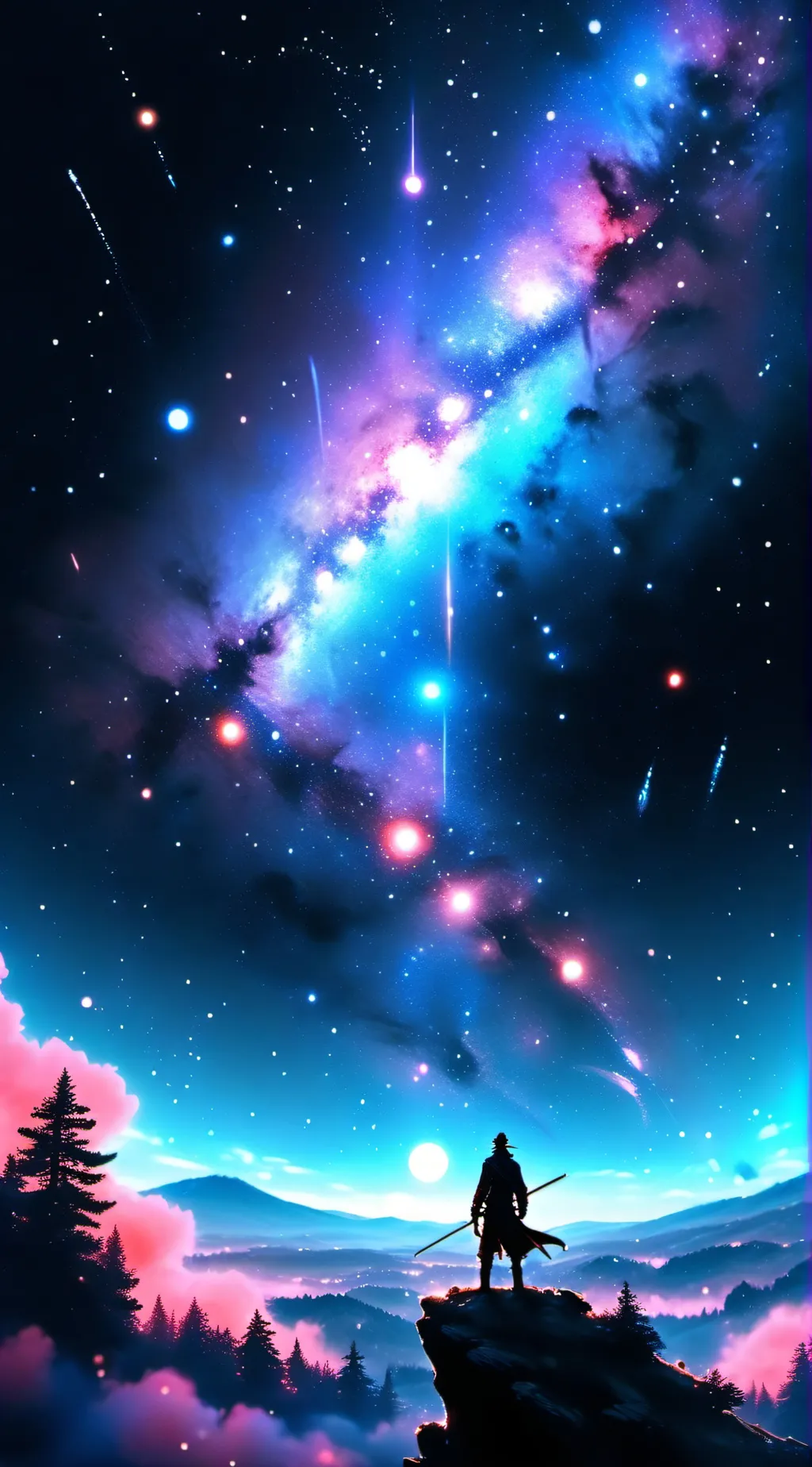 ai character: Galaxy talk background