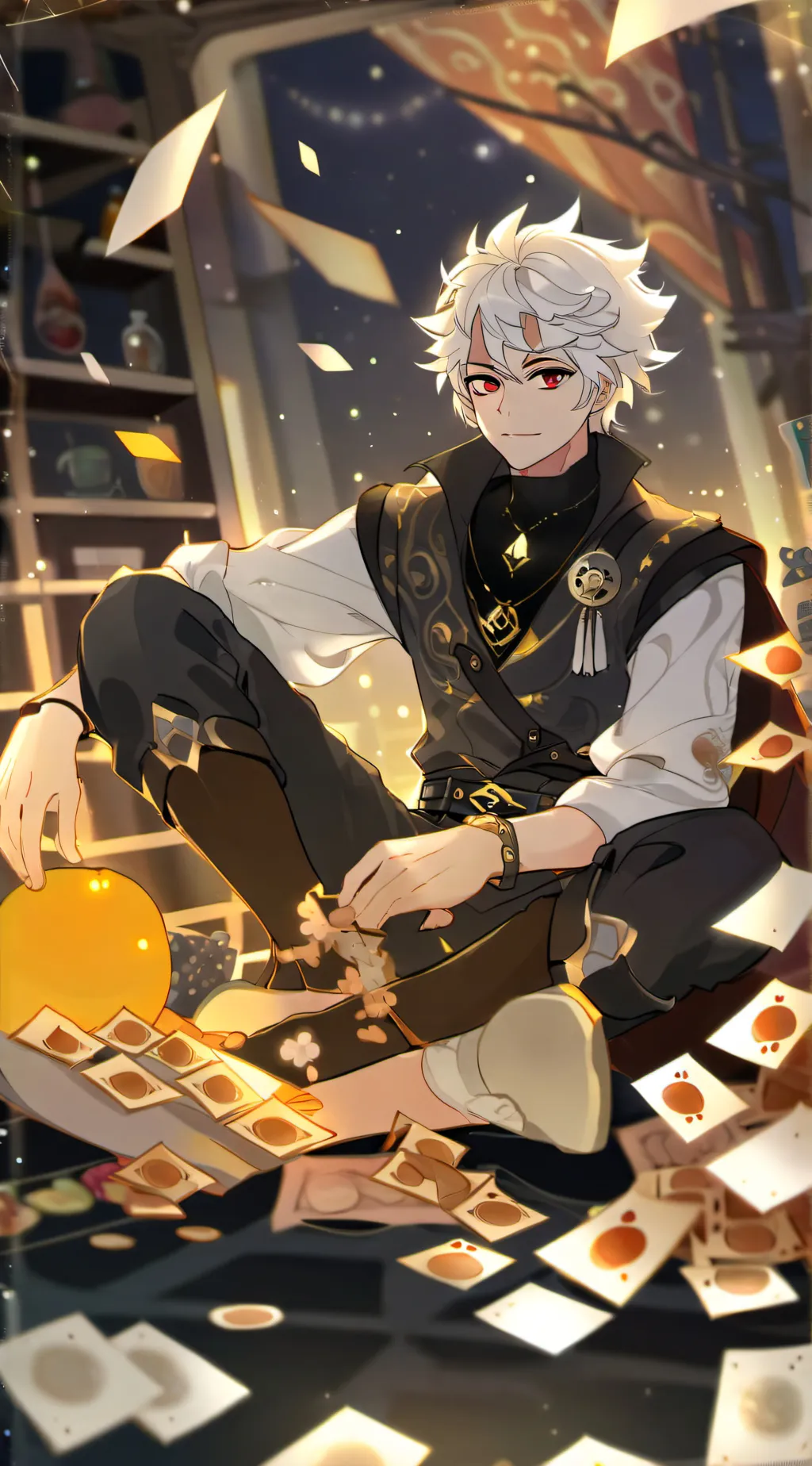 ai character: Aiden  background