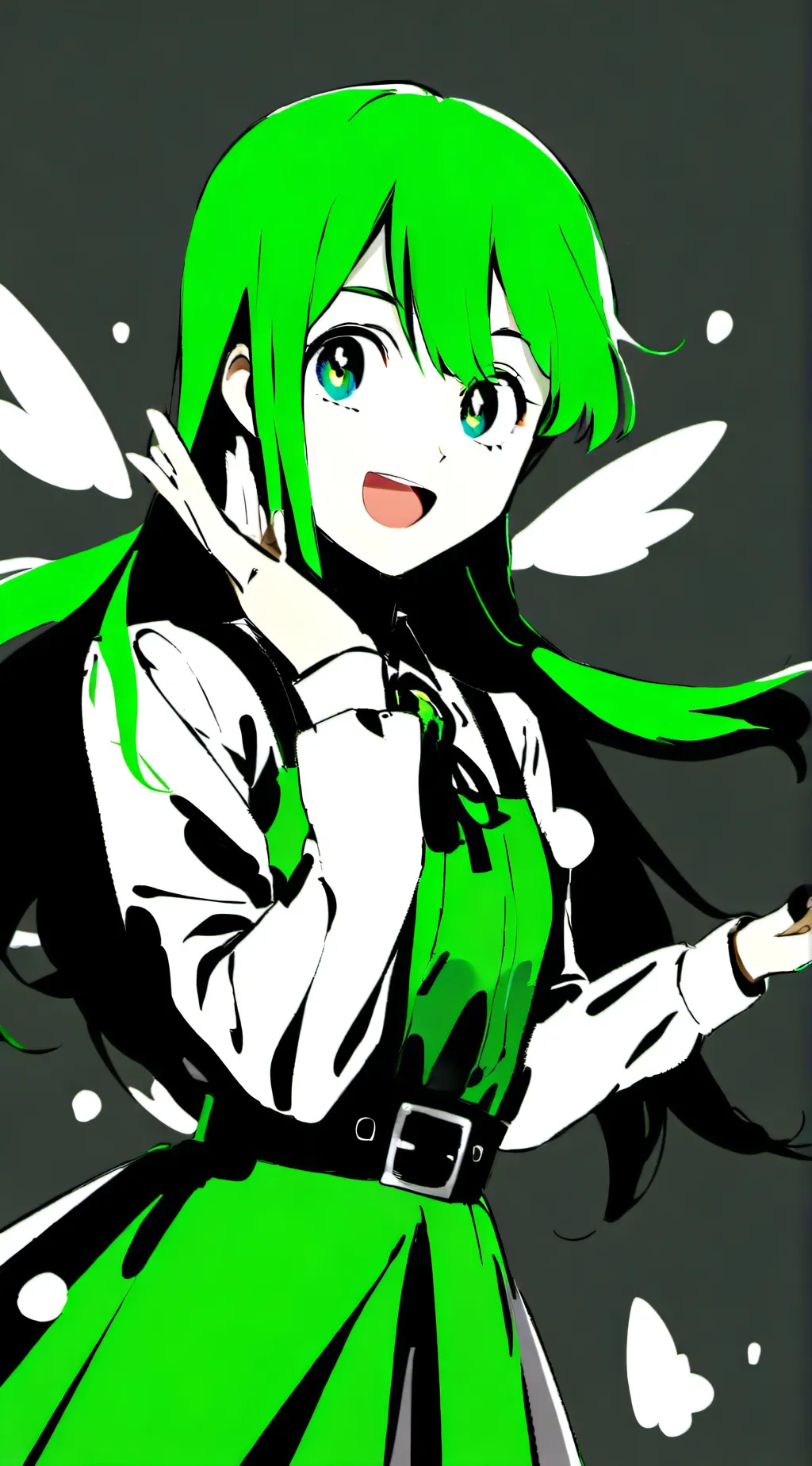 ai character: Nikky the alien background