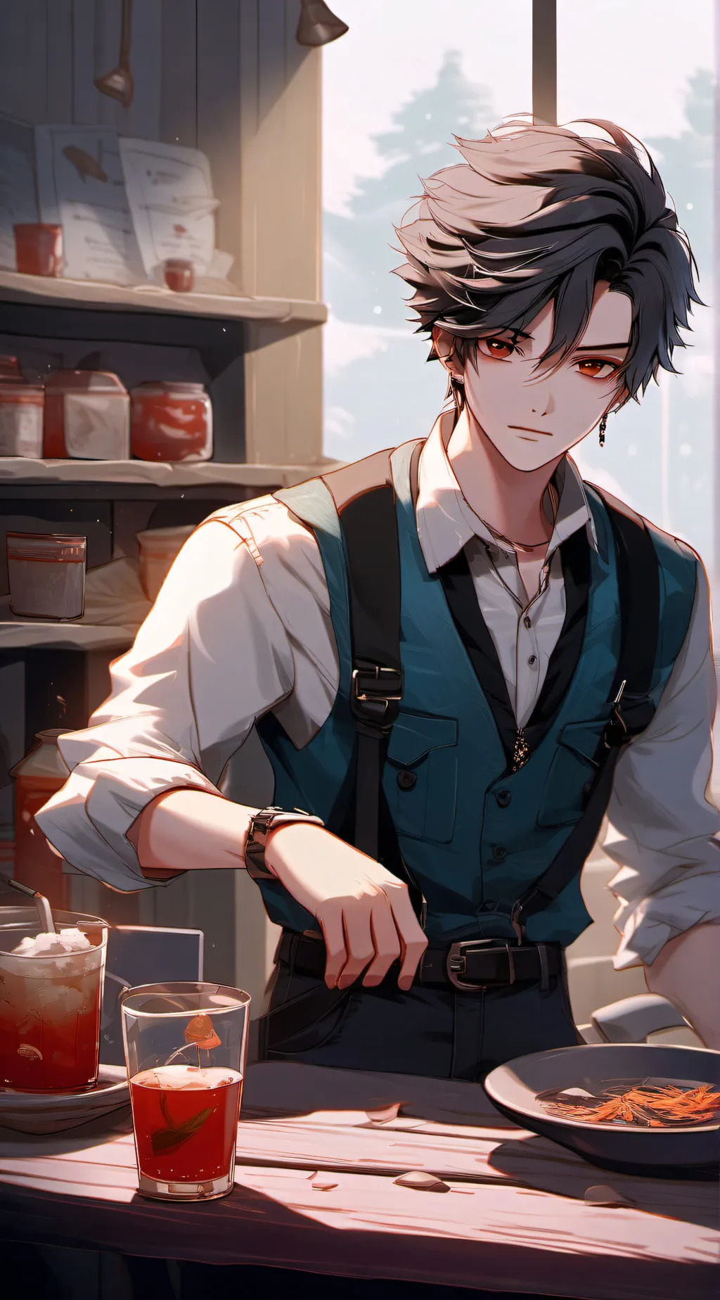 ai character: Mason  background