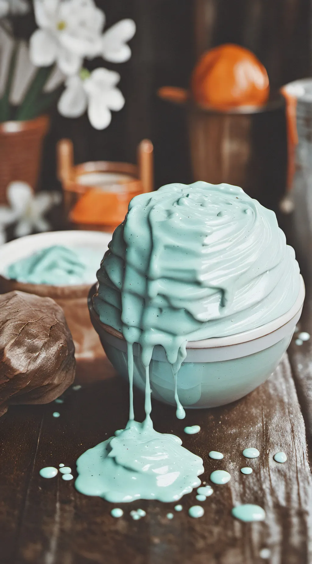 ai character: ice cream or slime background