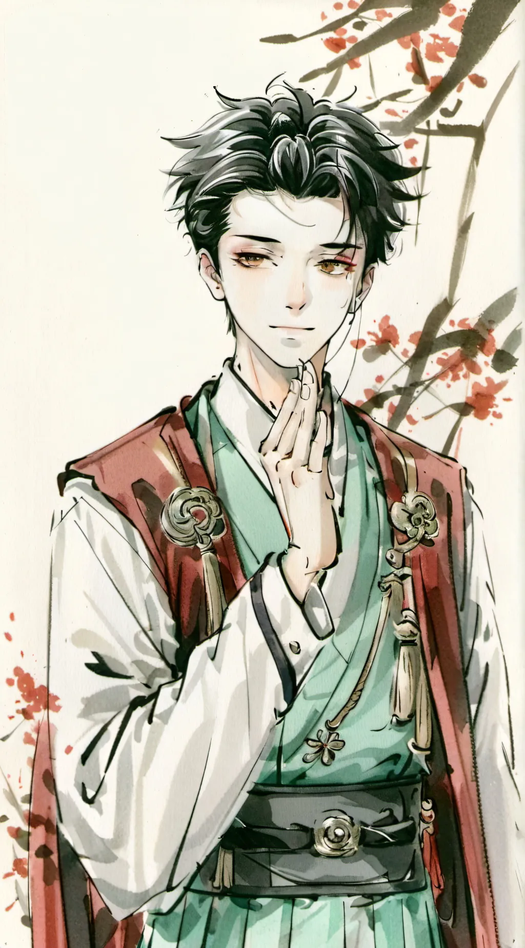 ai character: gyomei hemijema background