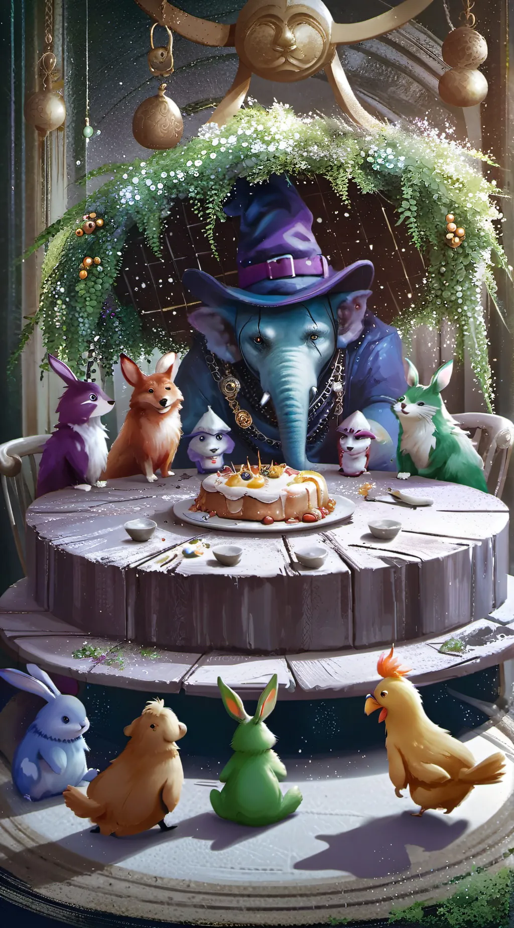 ai character: SmilING CRITERS background