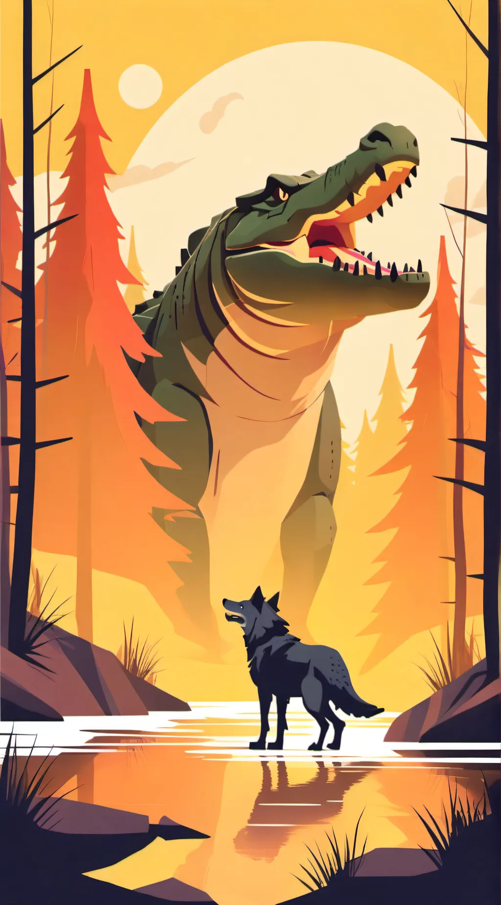 ai character: nathen x moon background