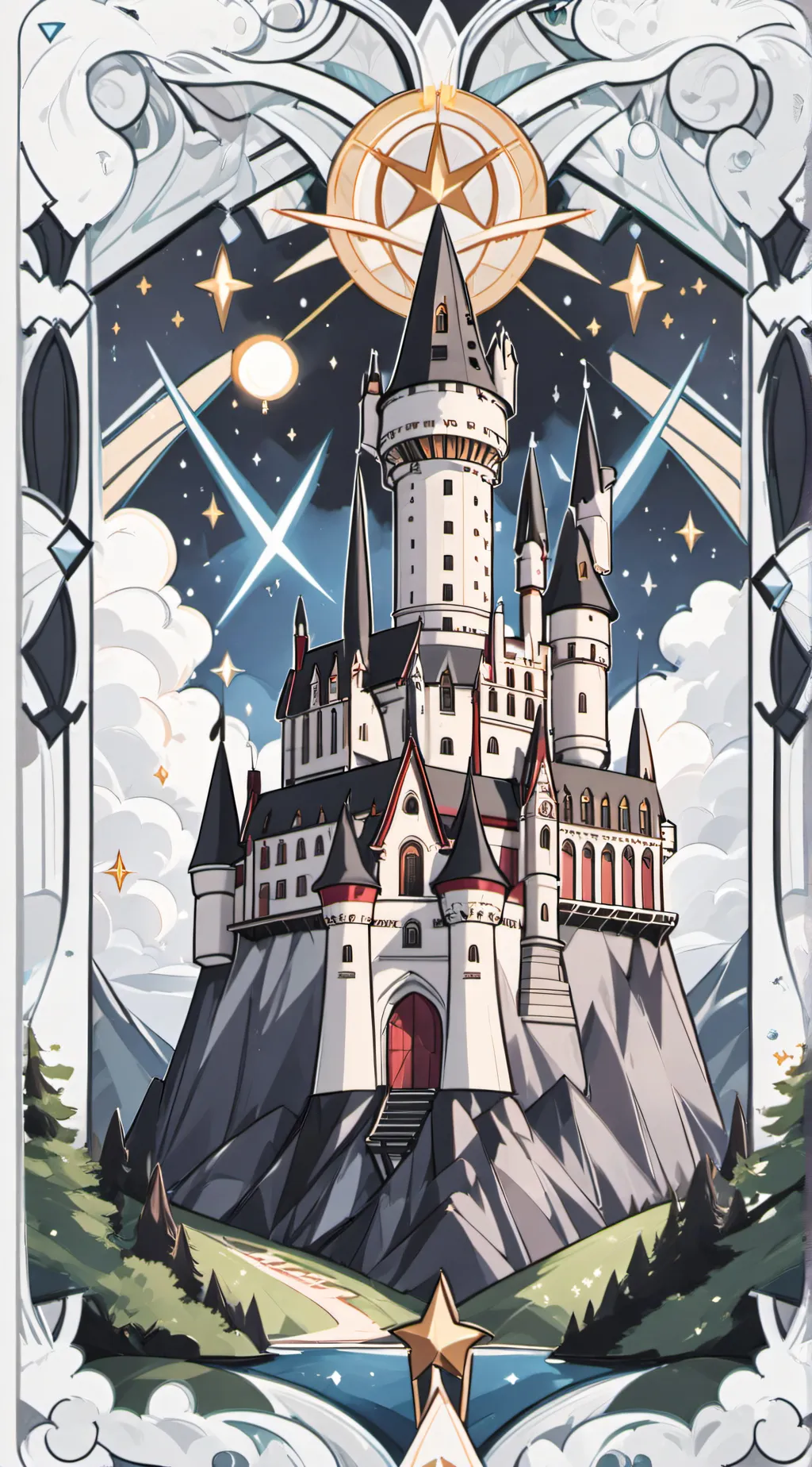 ai character: Hogwarts  background