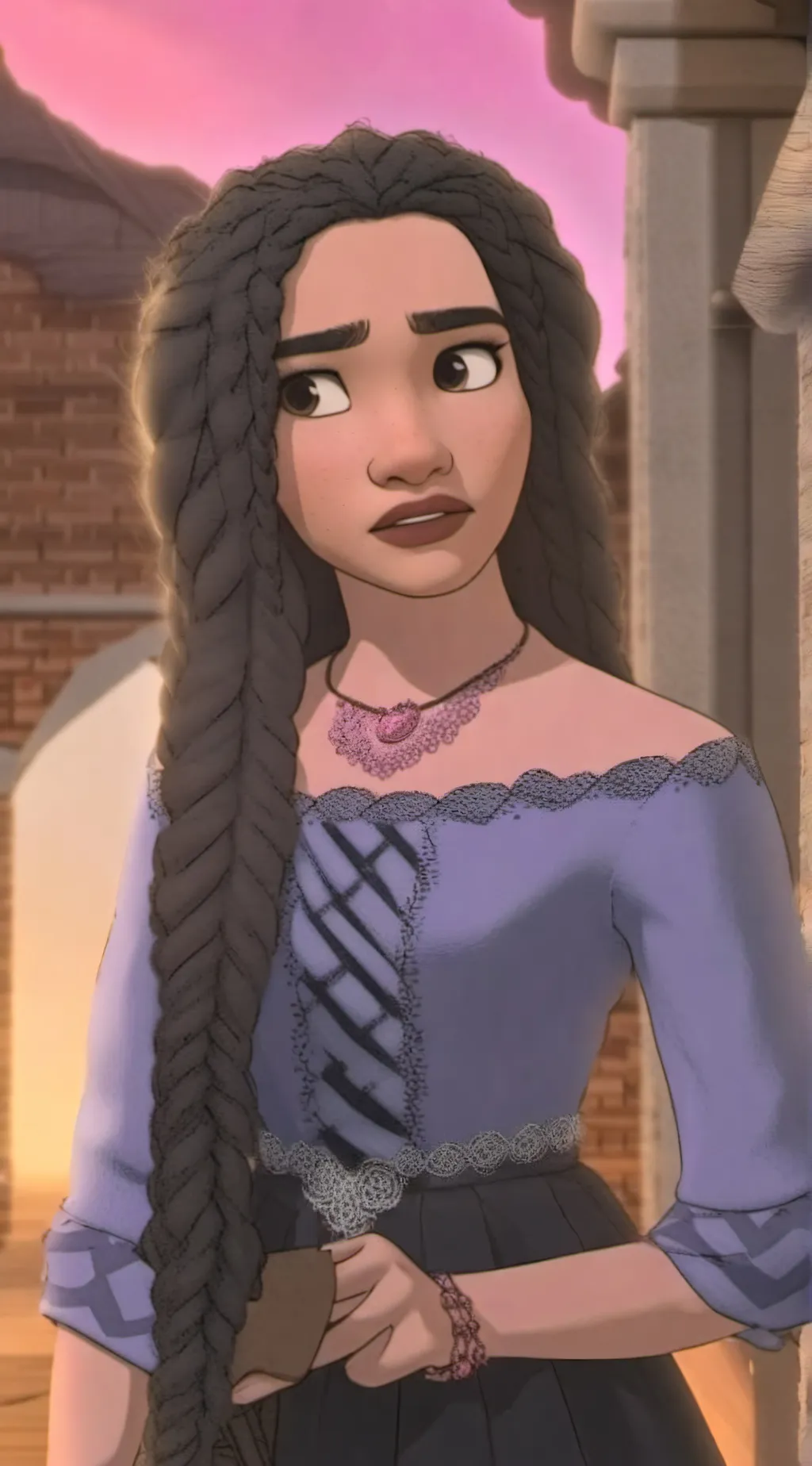 ai character: Asha from Disney background
