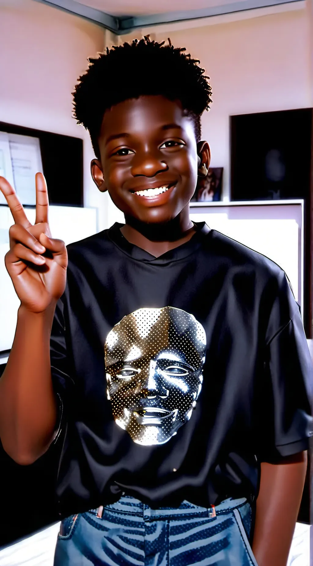 ai character: Kyree realistic  background