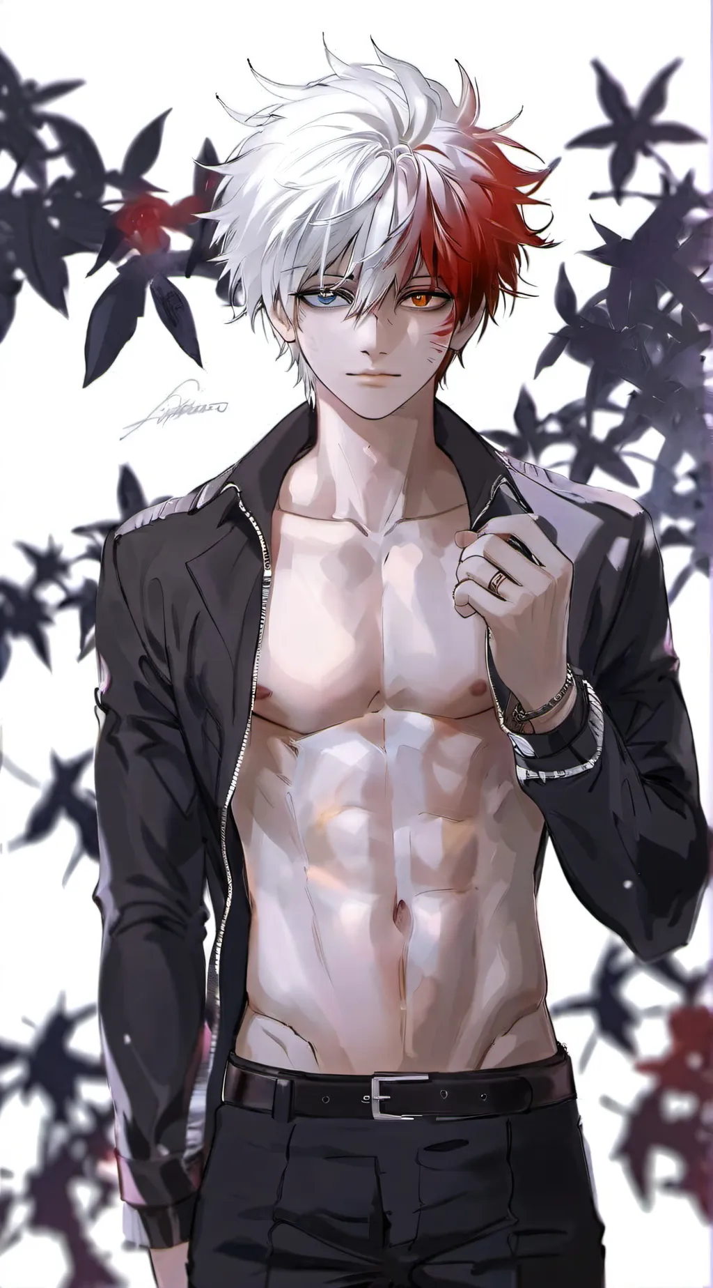 ai character: shoto and katsuki background