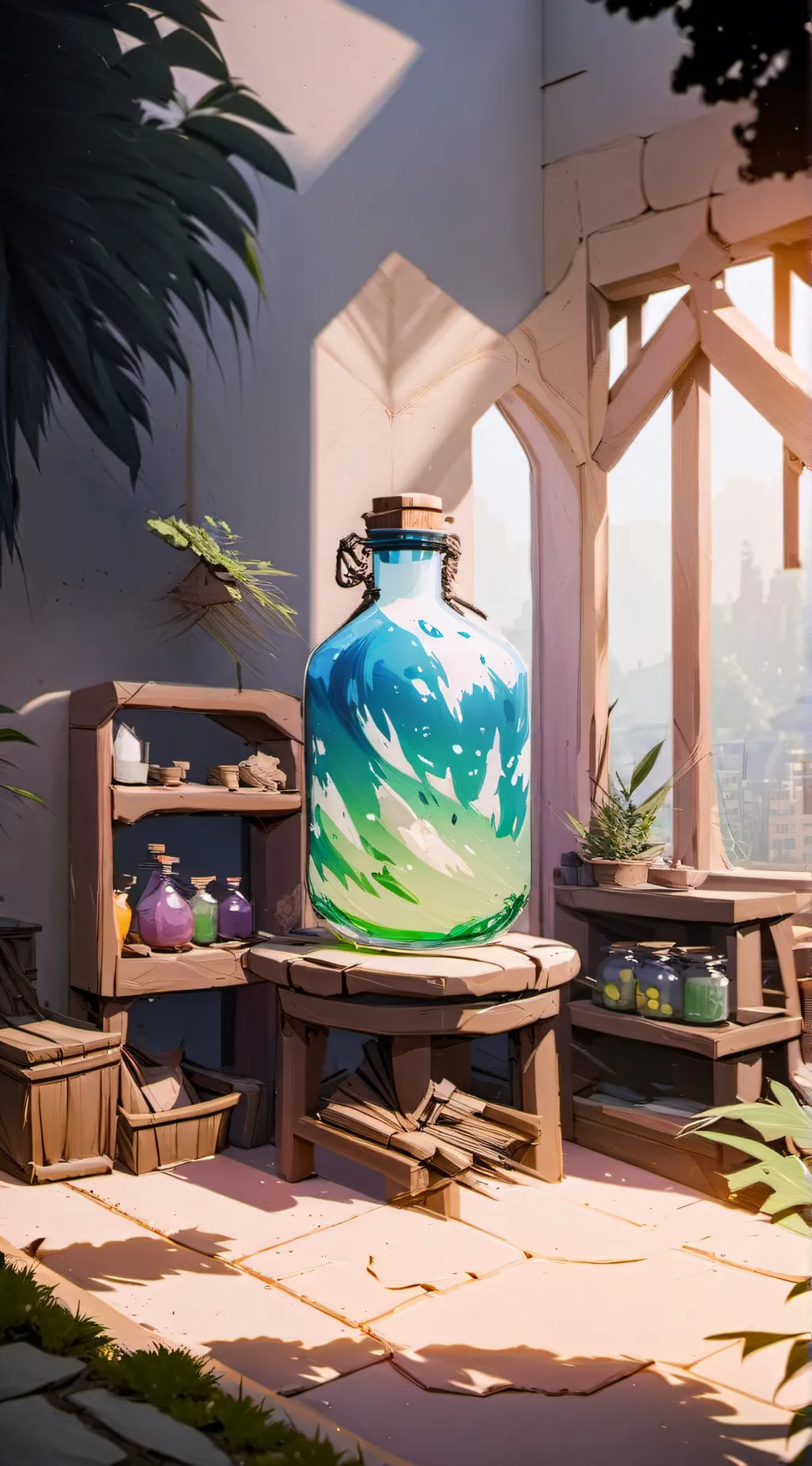 ai character: Potion  background