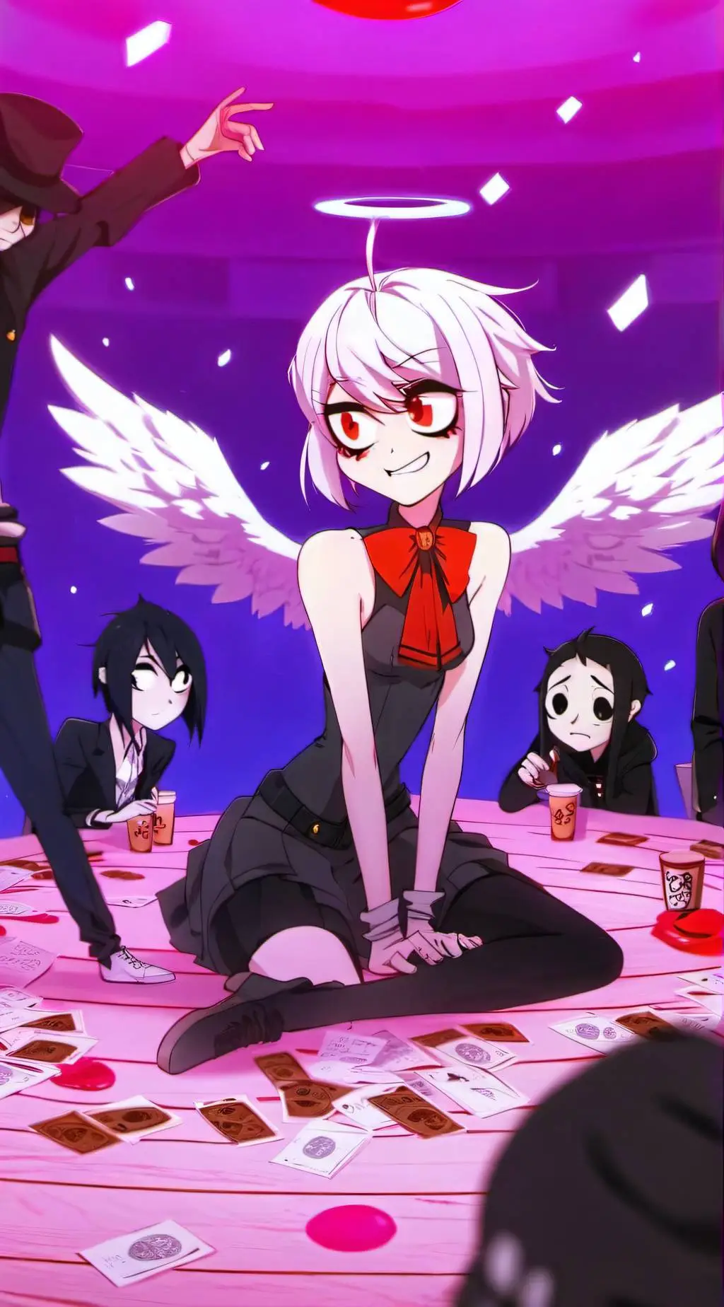 ai character: hazbin truth/dare background