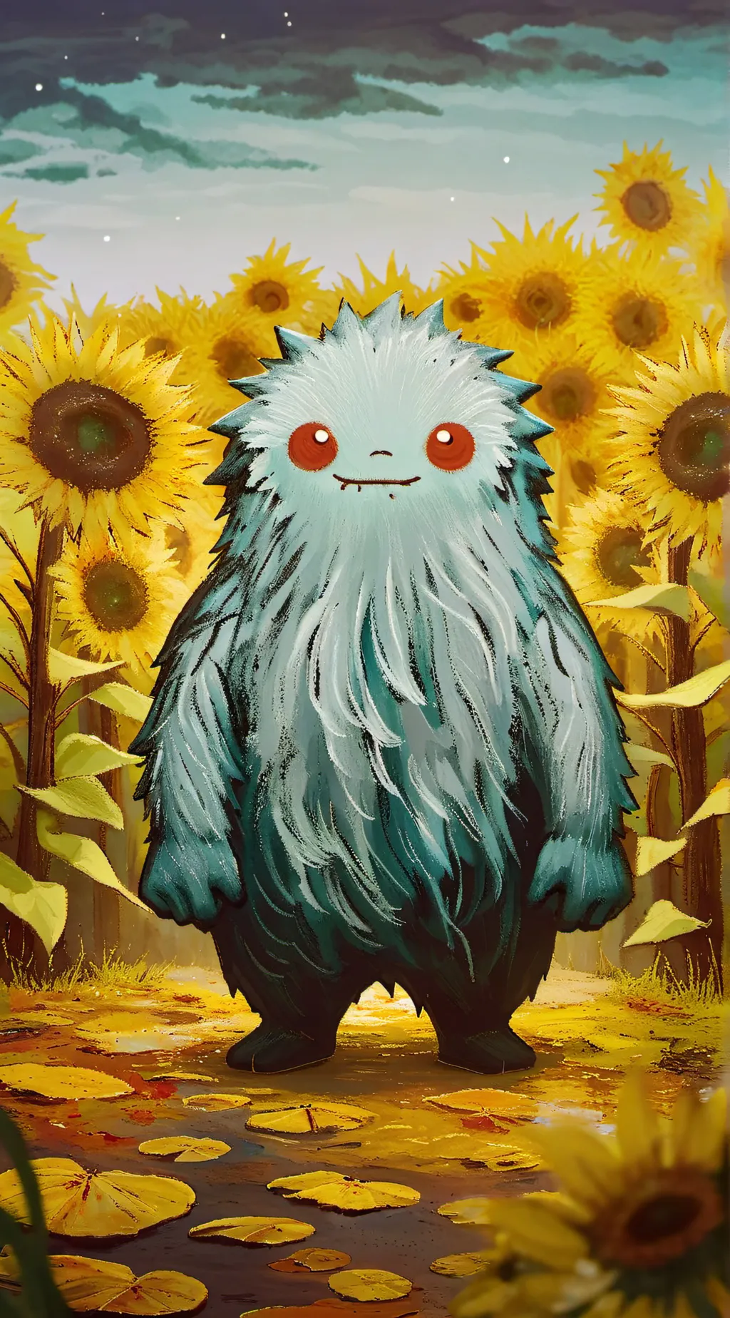 ai character: floofffy background