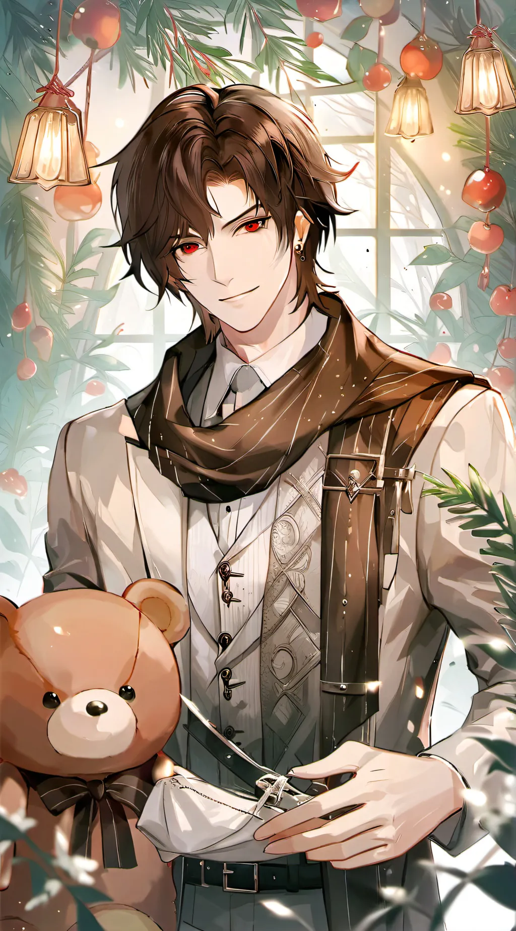 ai character: Teddy Bear  background