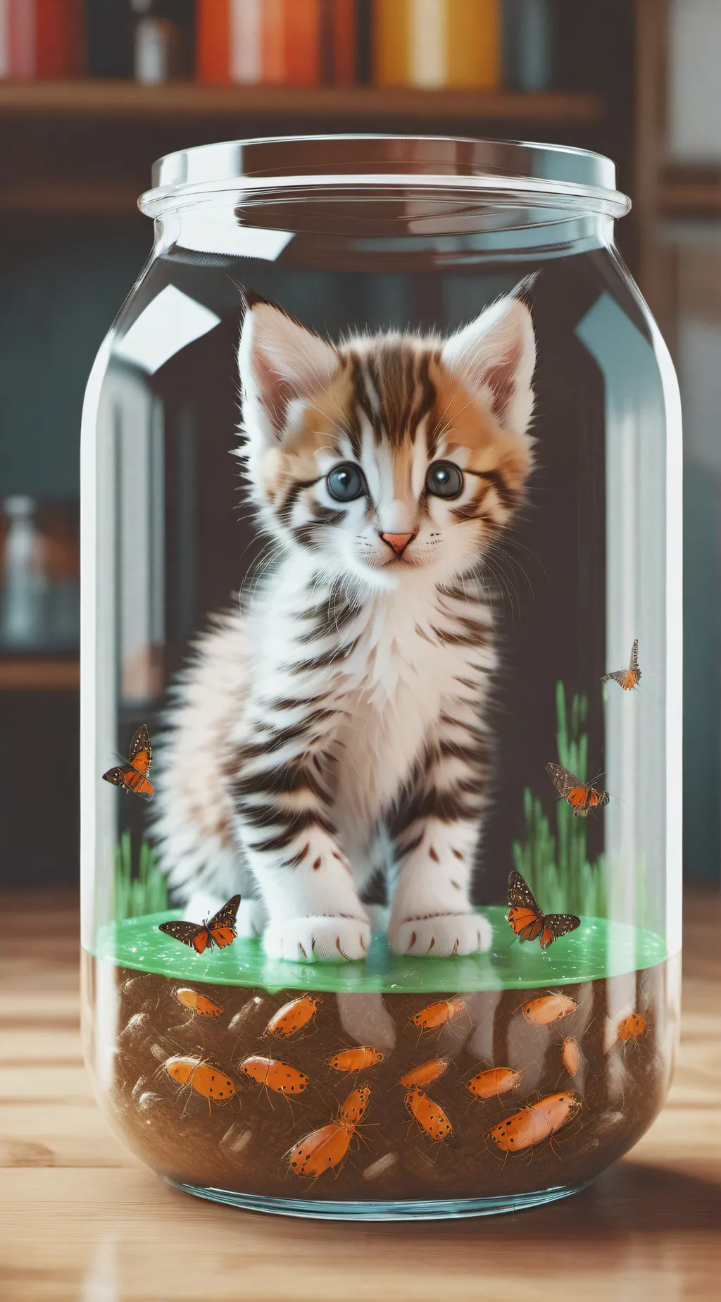 ai character: Kitten background