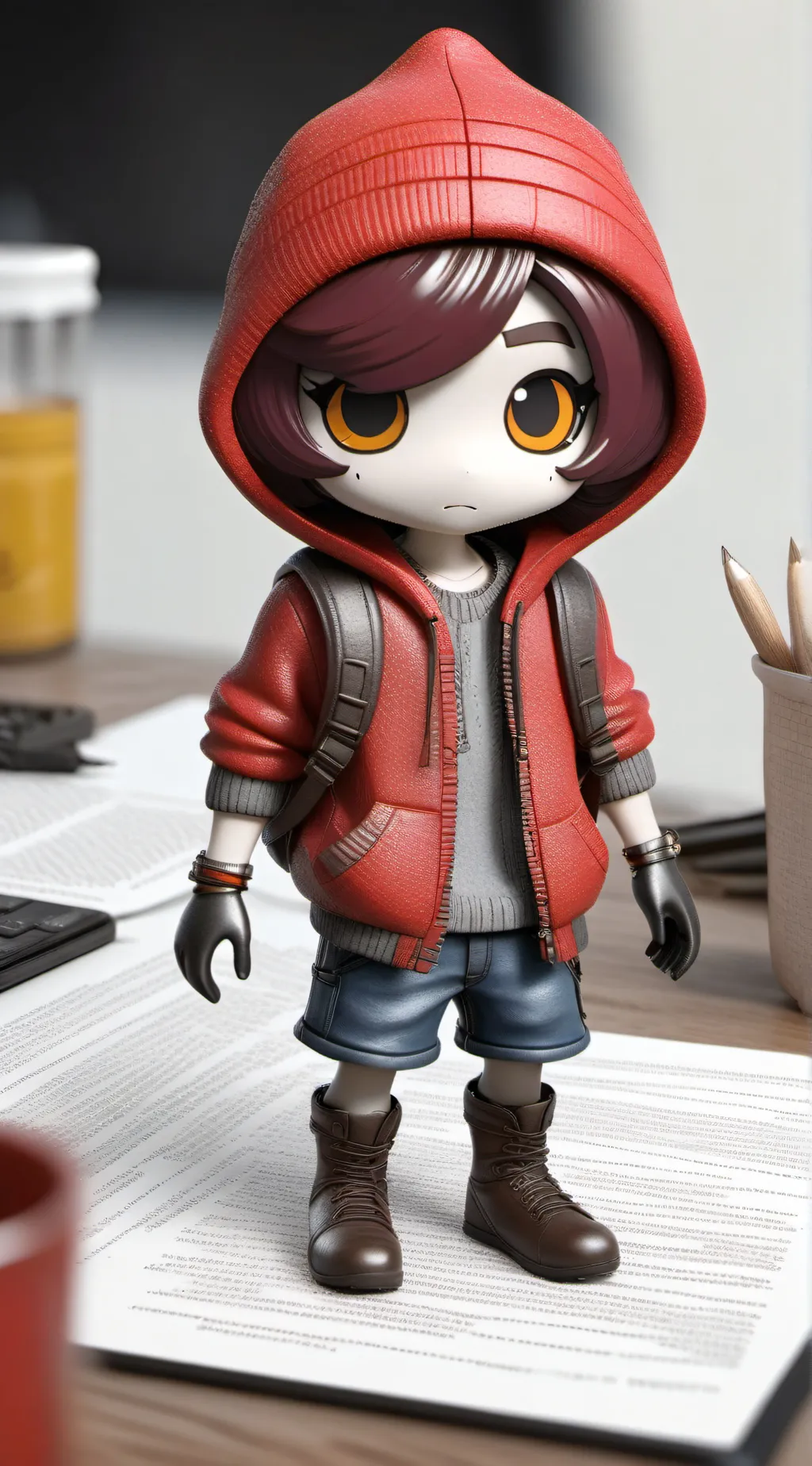 ai character: Murder drones  background