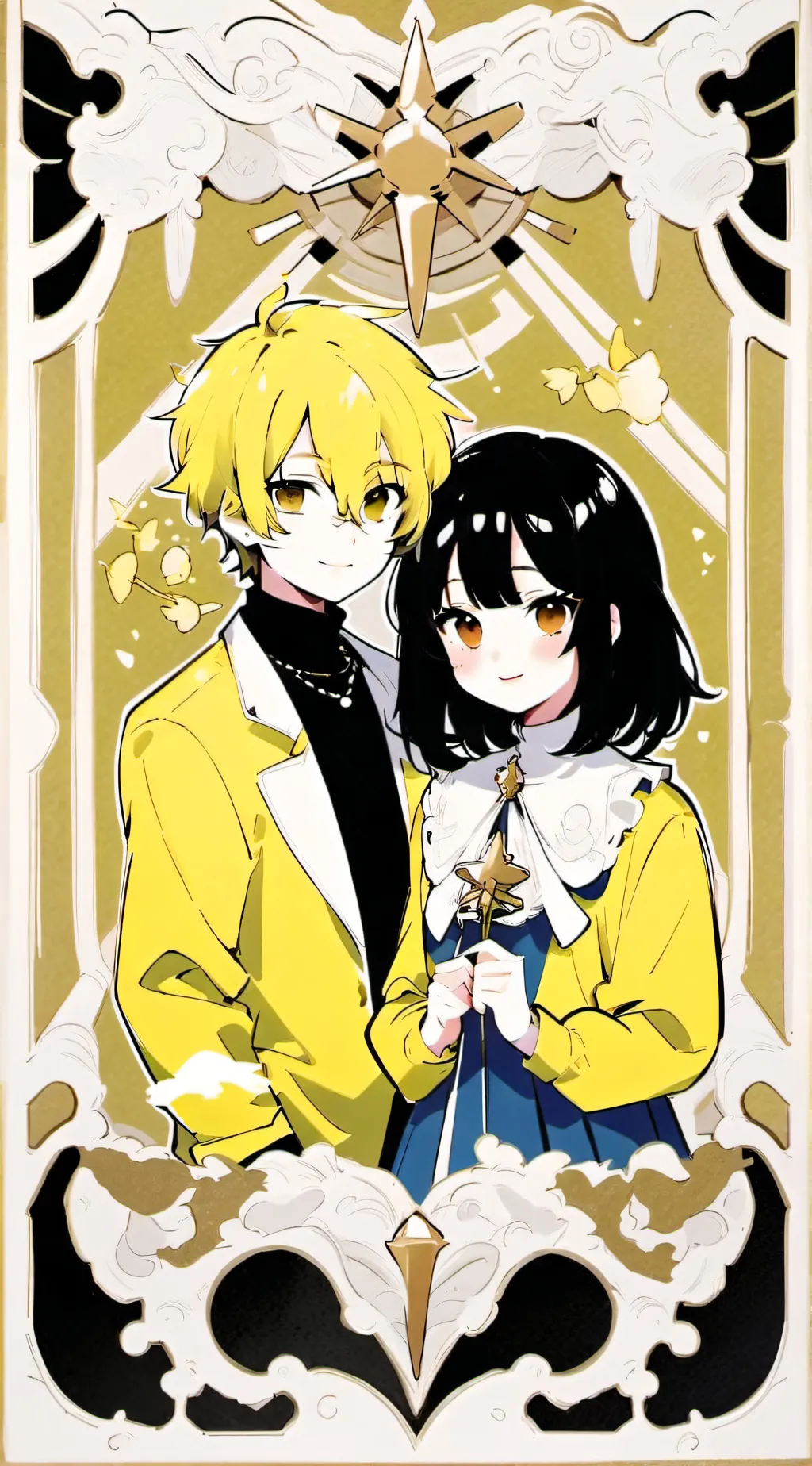 ai character: twinrunes background