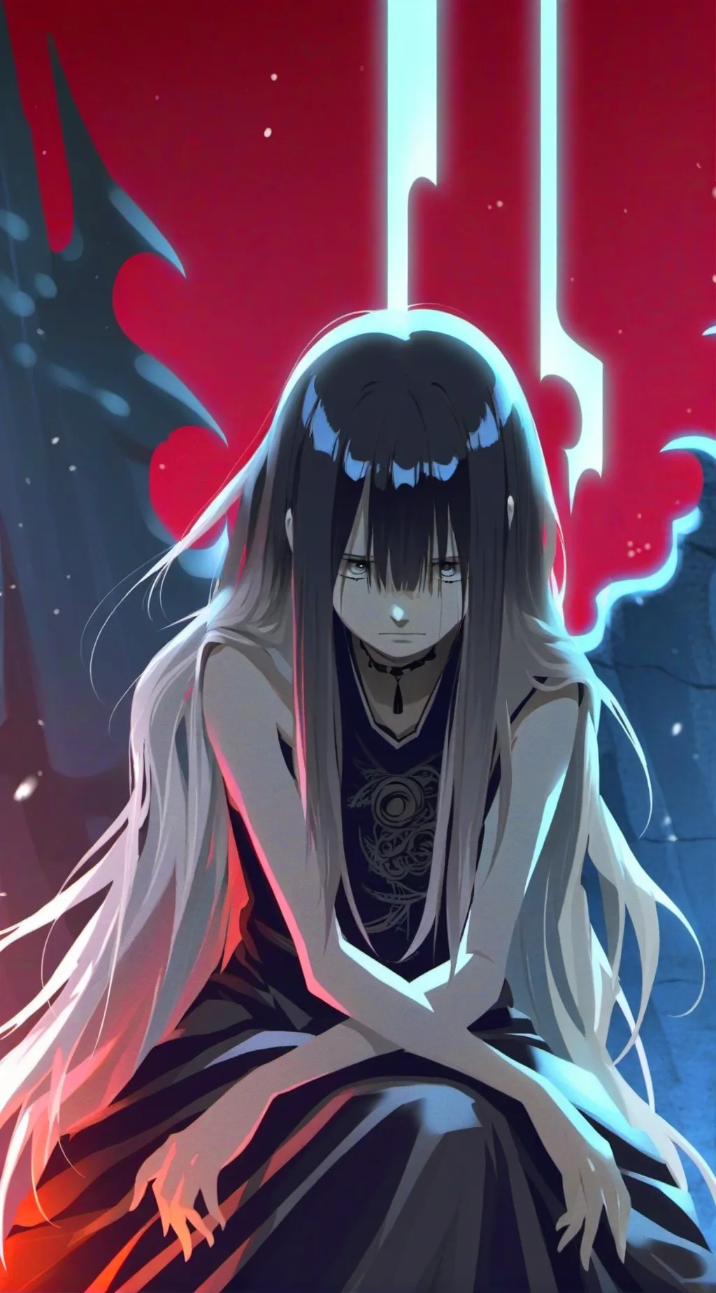 ai character: Raura Cross background