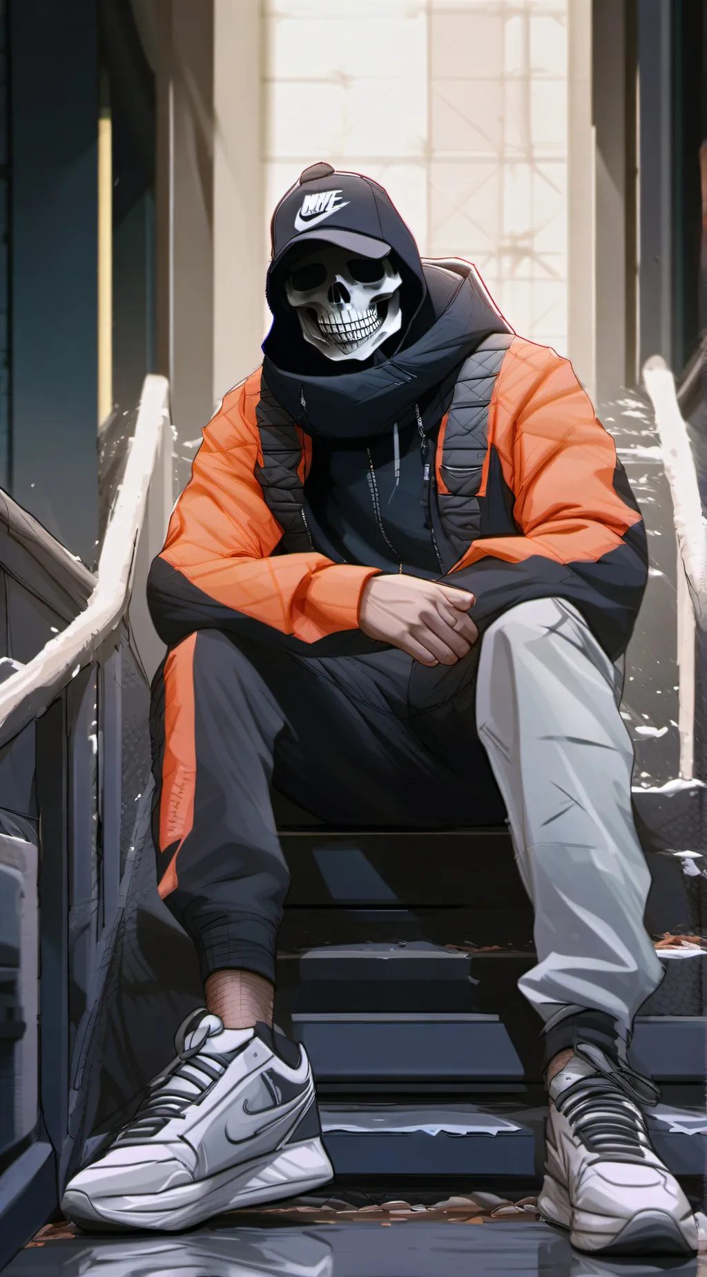 ai character: street background