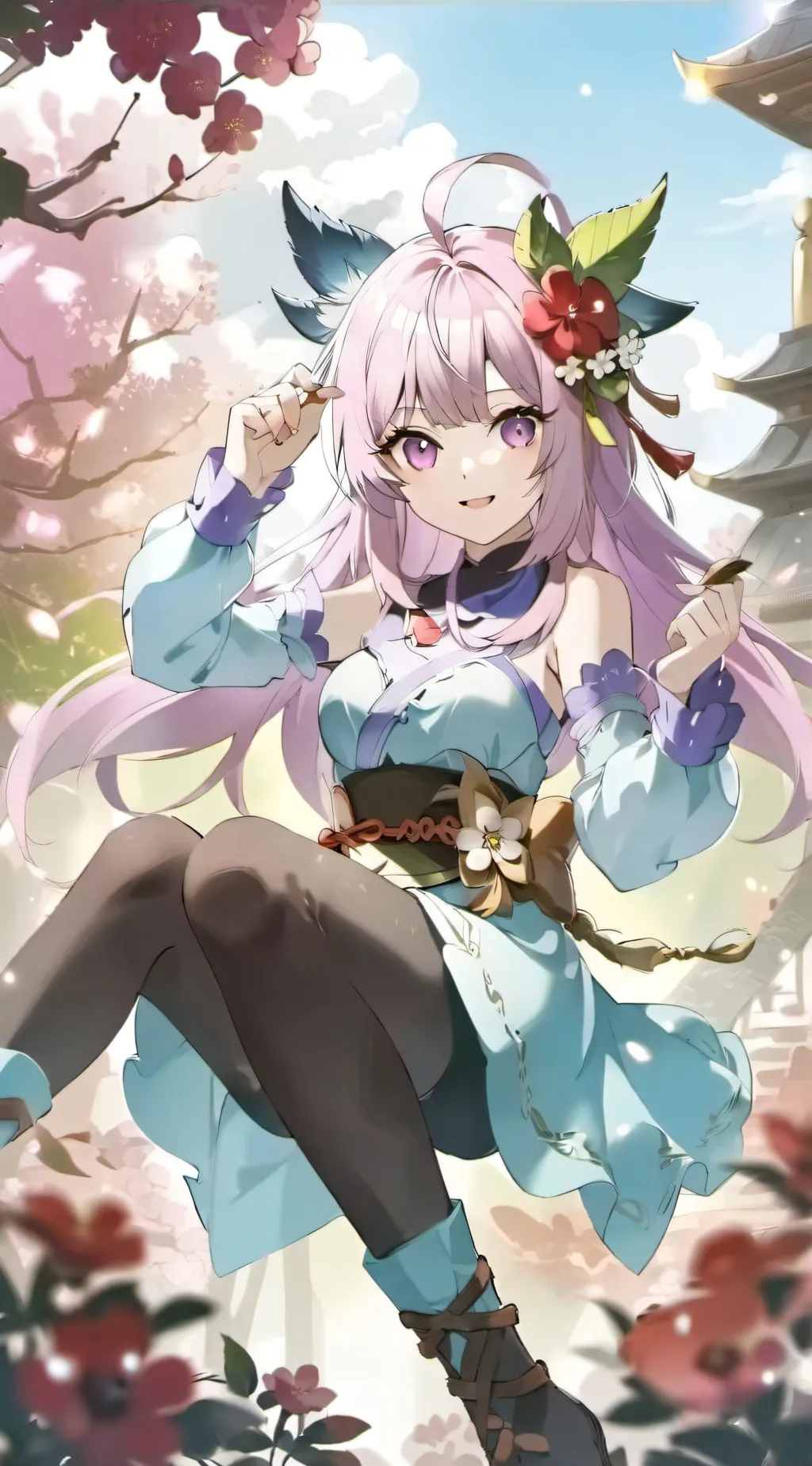 ai character: Rose background