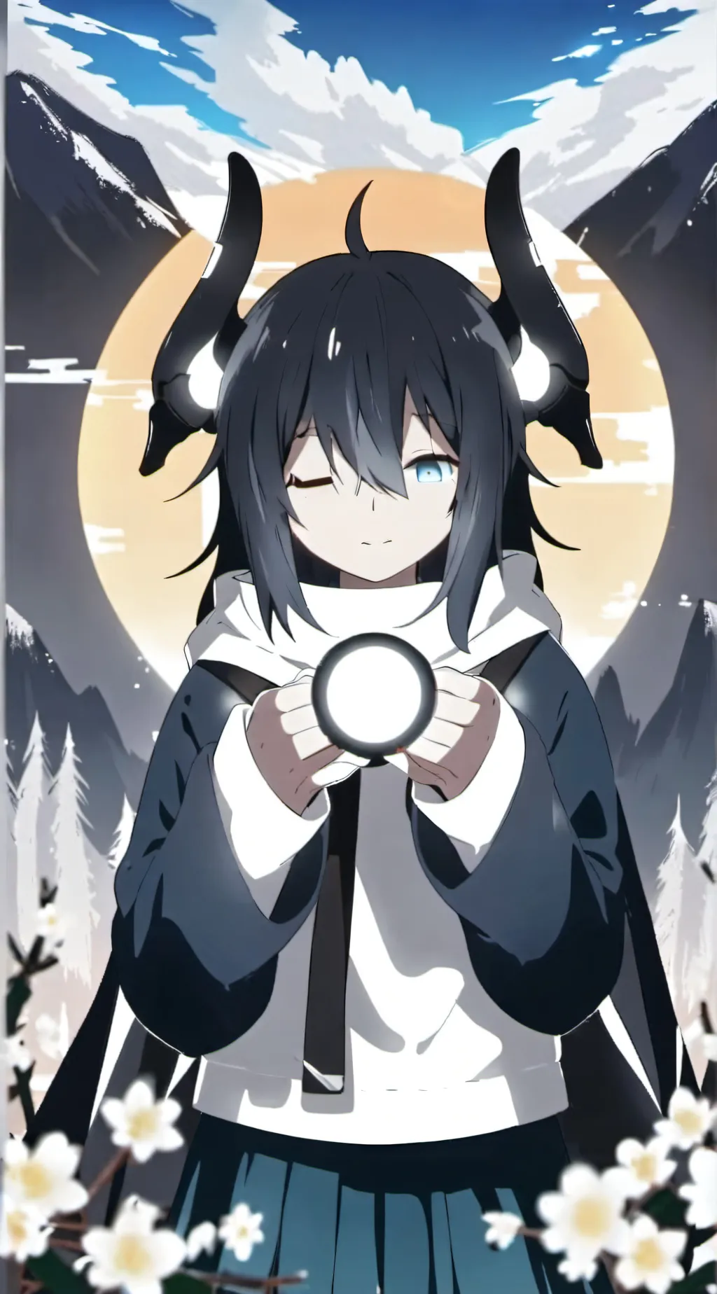 ai character: miss Circle  background