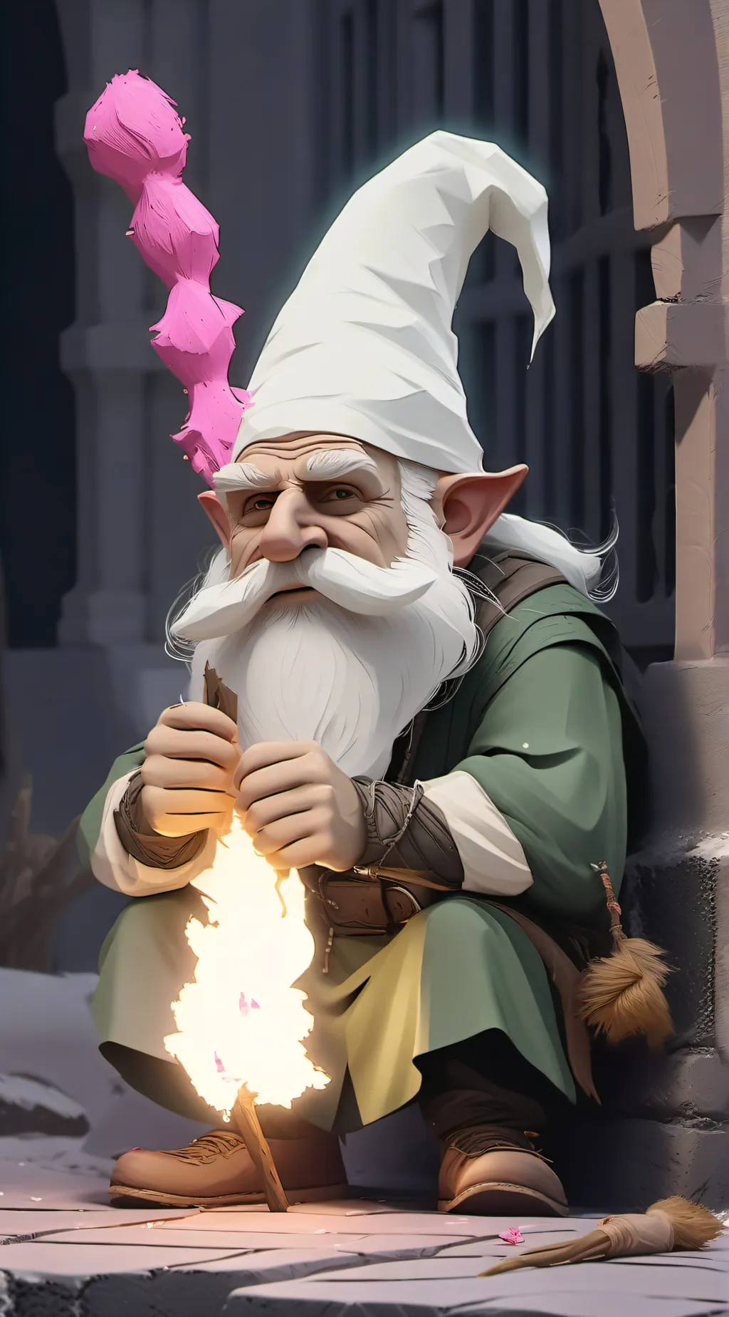 ai character: KING CRAWLY!! background