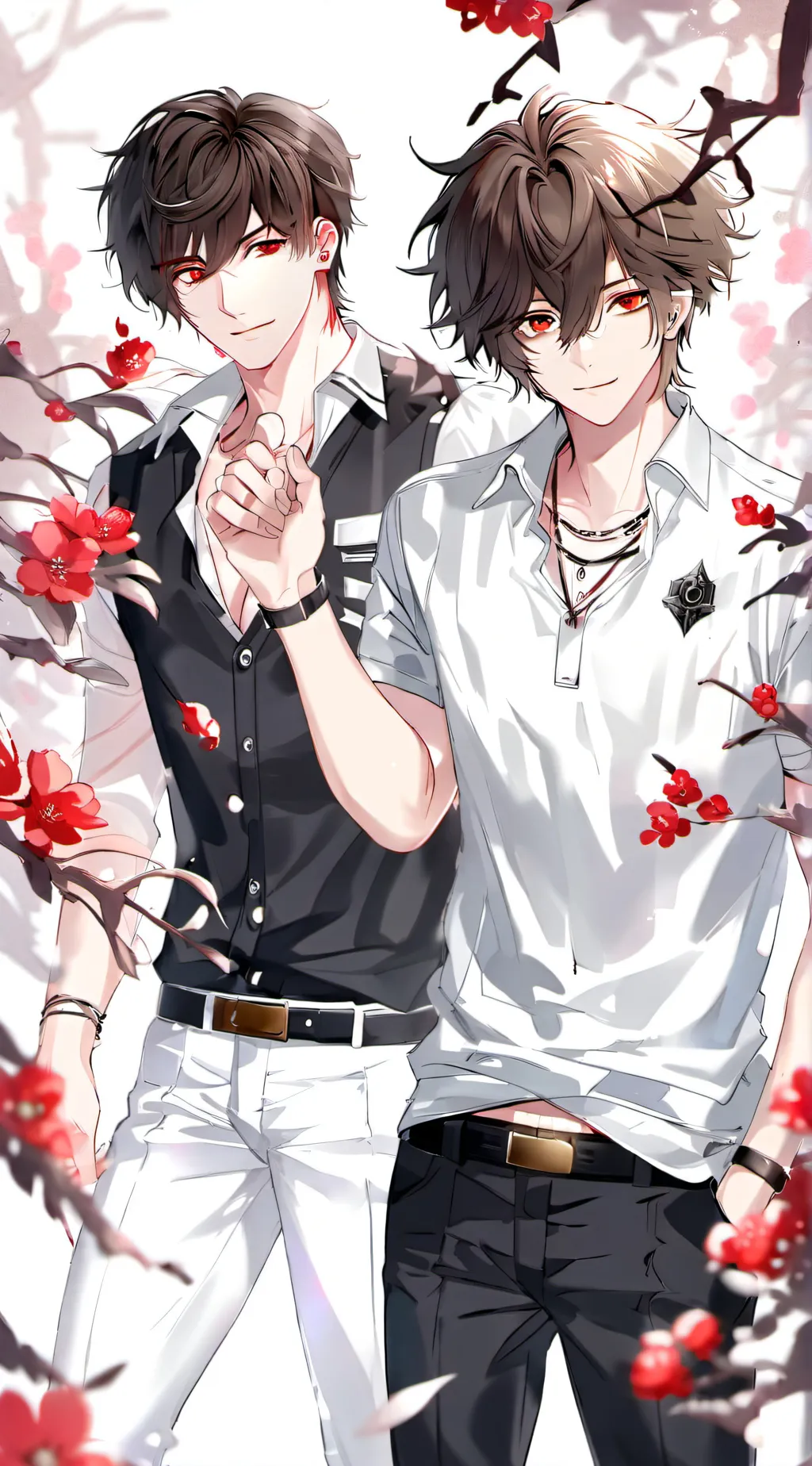 ai character: Kai and Kaleb. background