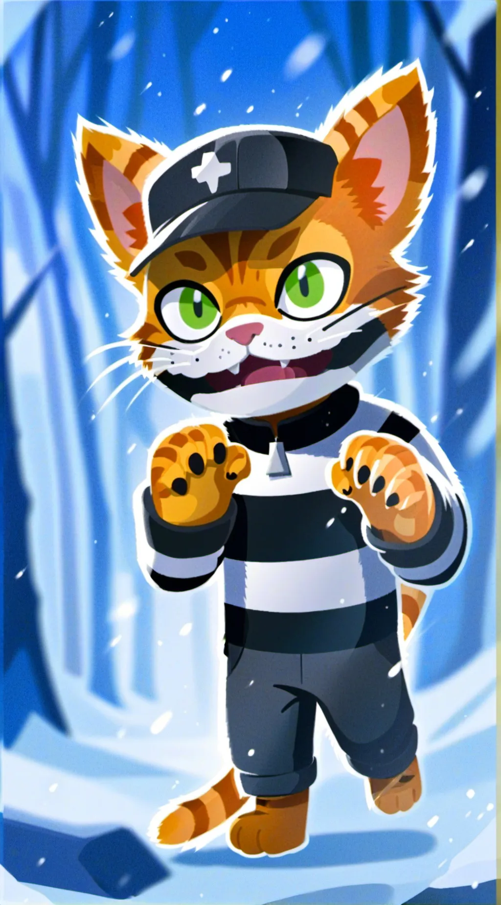 ai character: Garfield the Cat background