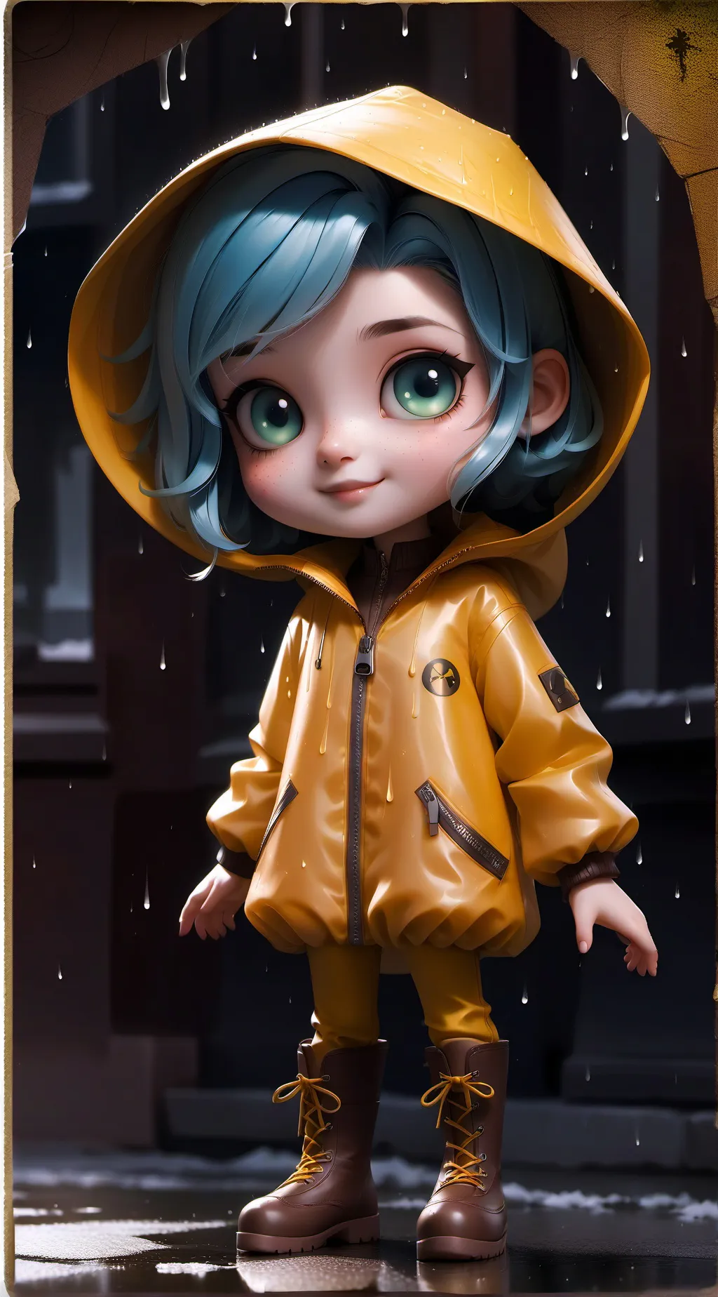 ai character: Coraline background