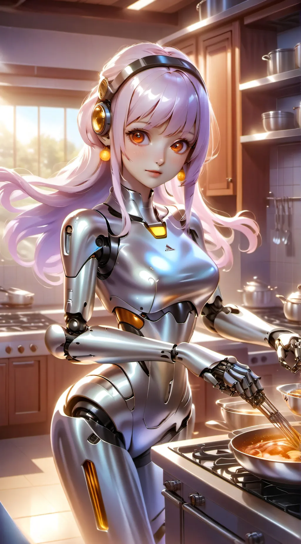 ai character: machine background