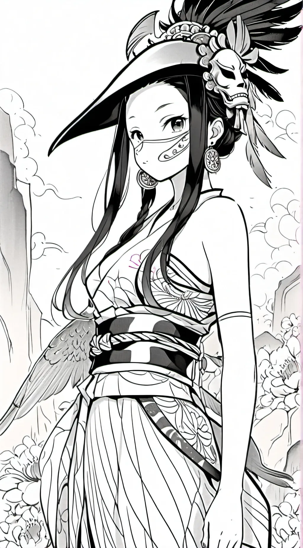 ai character:  One Piece  background