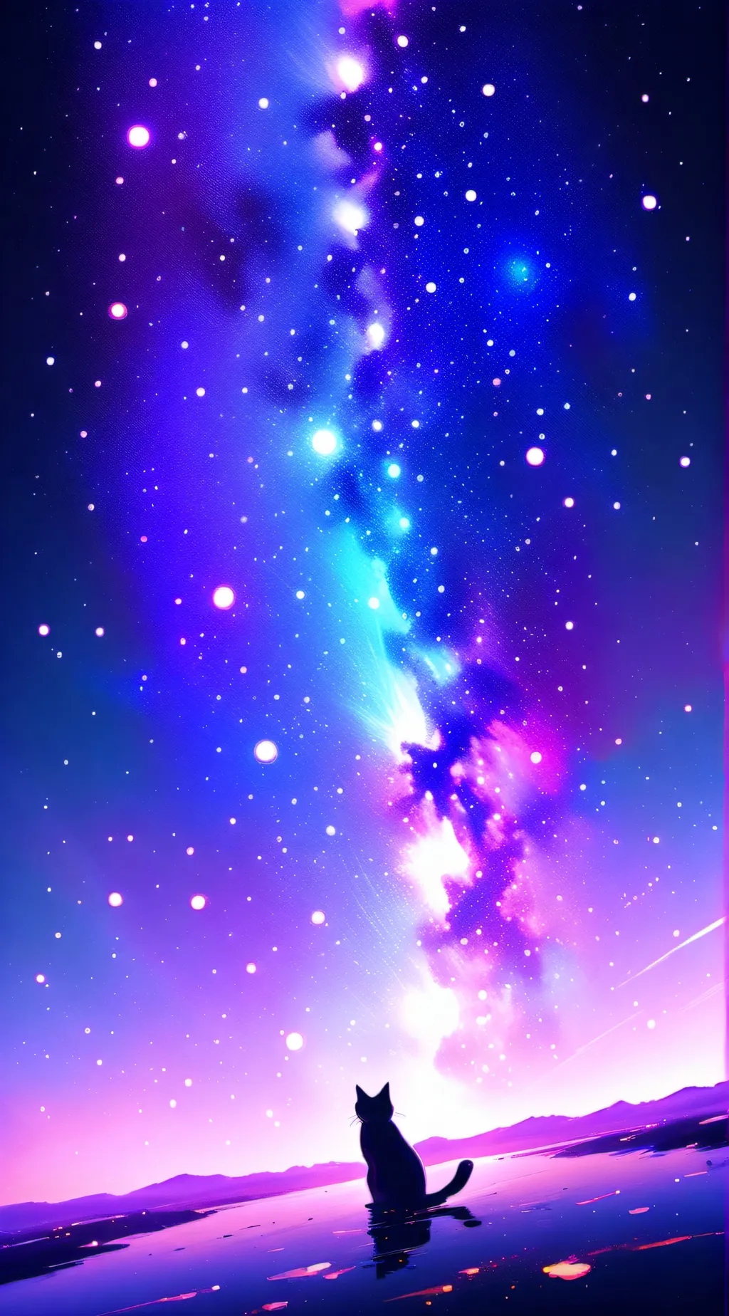 ai character: Galaxy background