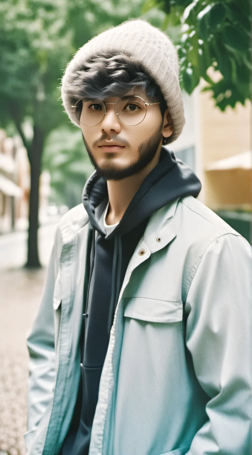 ai character: Jmancurly  background