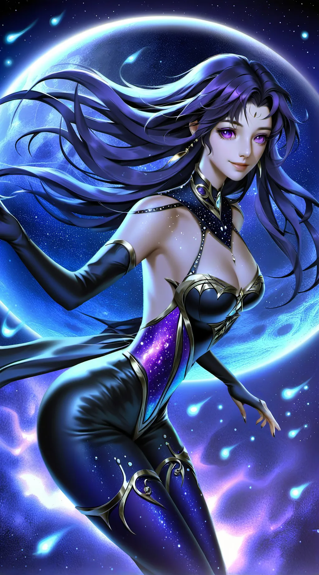 ai character: Lunaria background