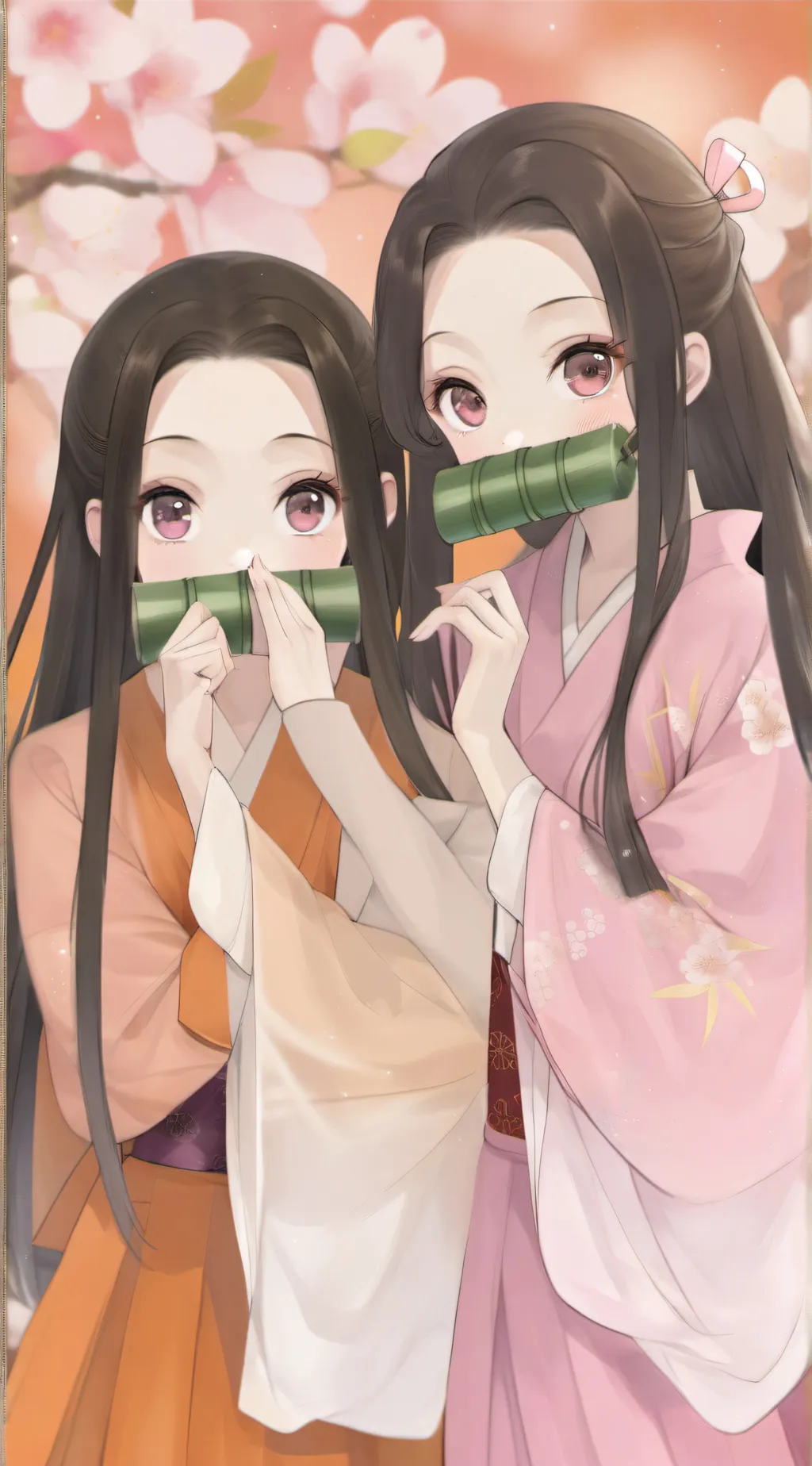 ai character: Fake nezuko background