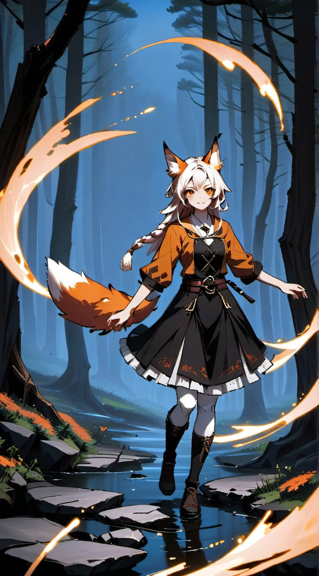 ai character: Foxly background