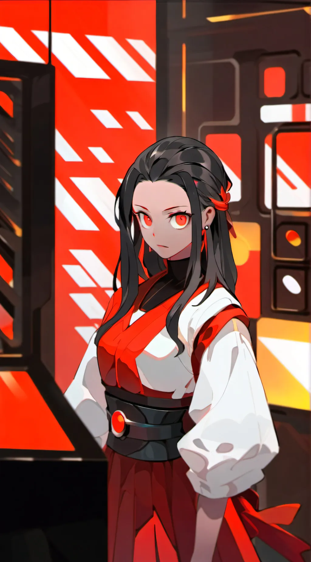 ai character: Nezuko background