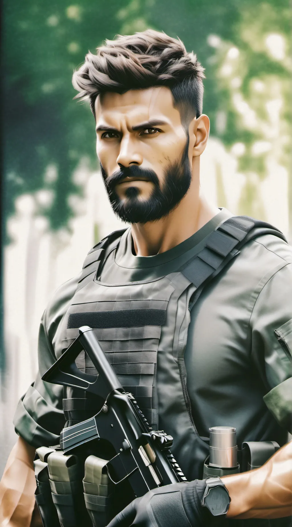 ai character: Sgt. Max. background