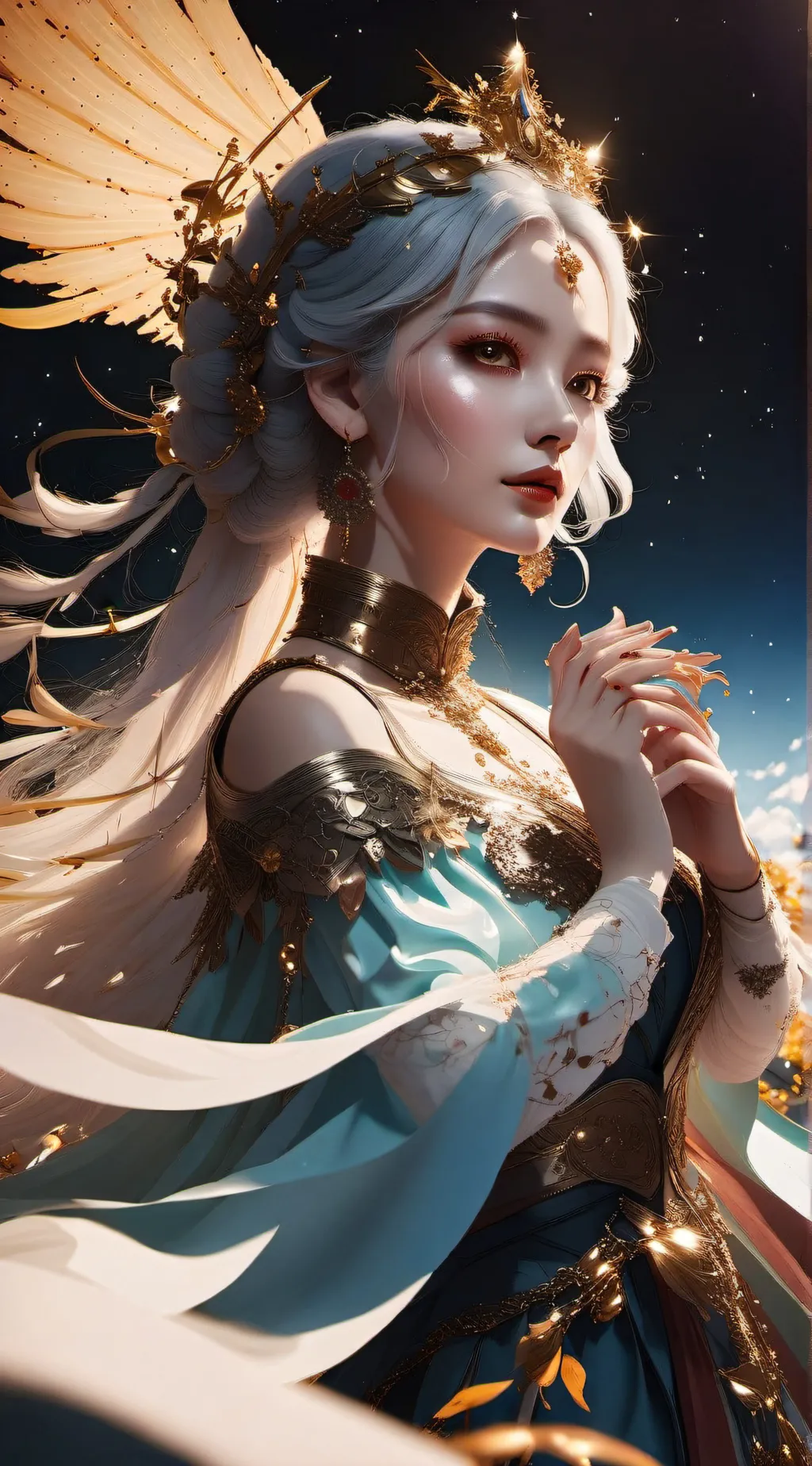 ai character: Ashley  background