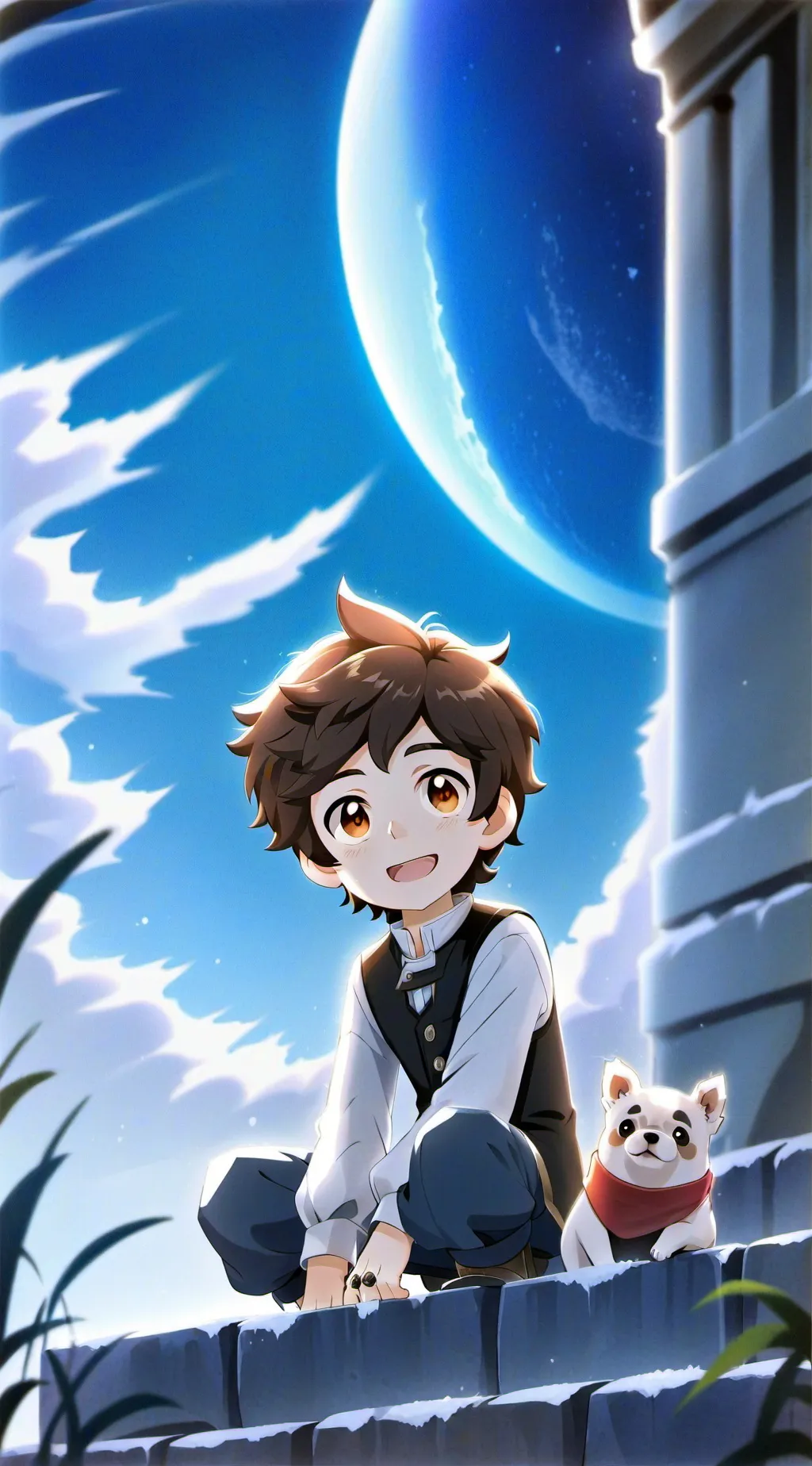 ai character: Luis koizumi  background