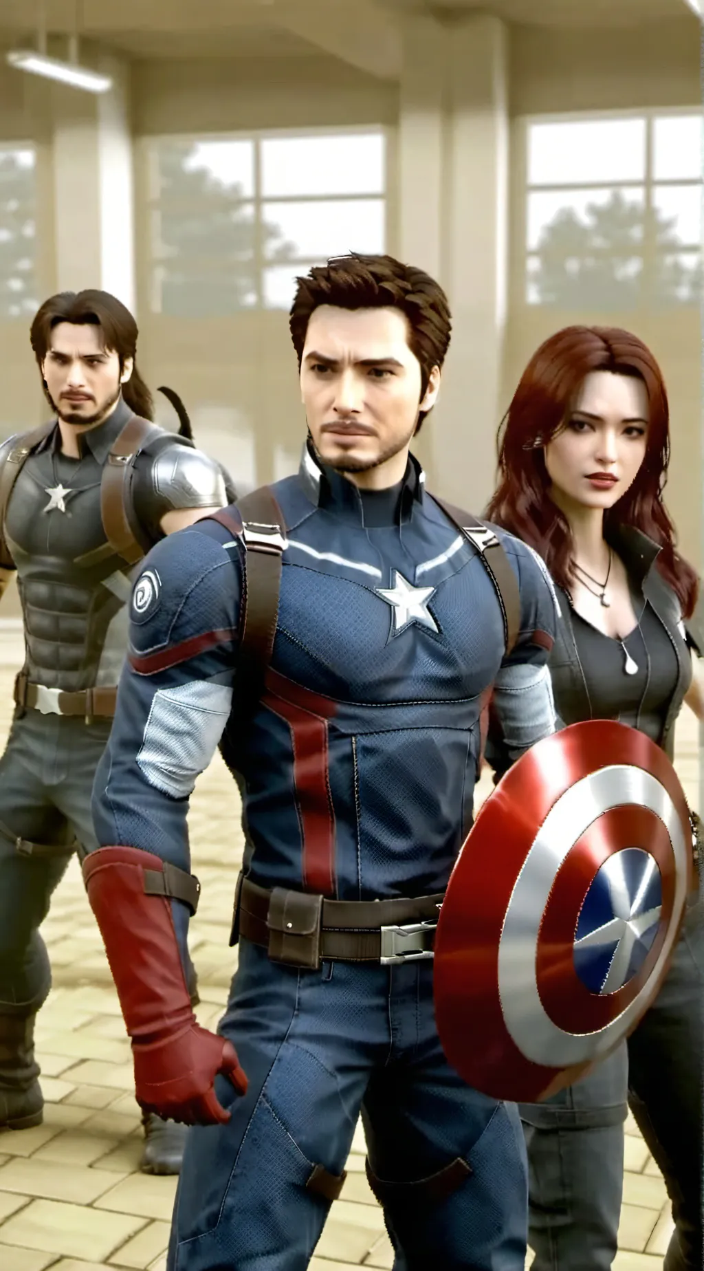 ai character: The winter soldier background