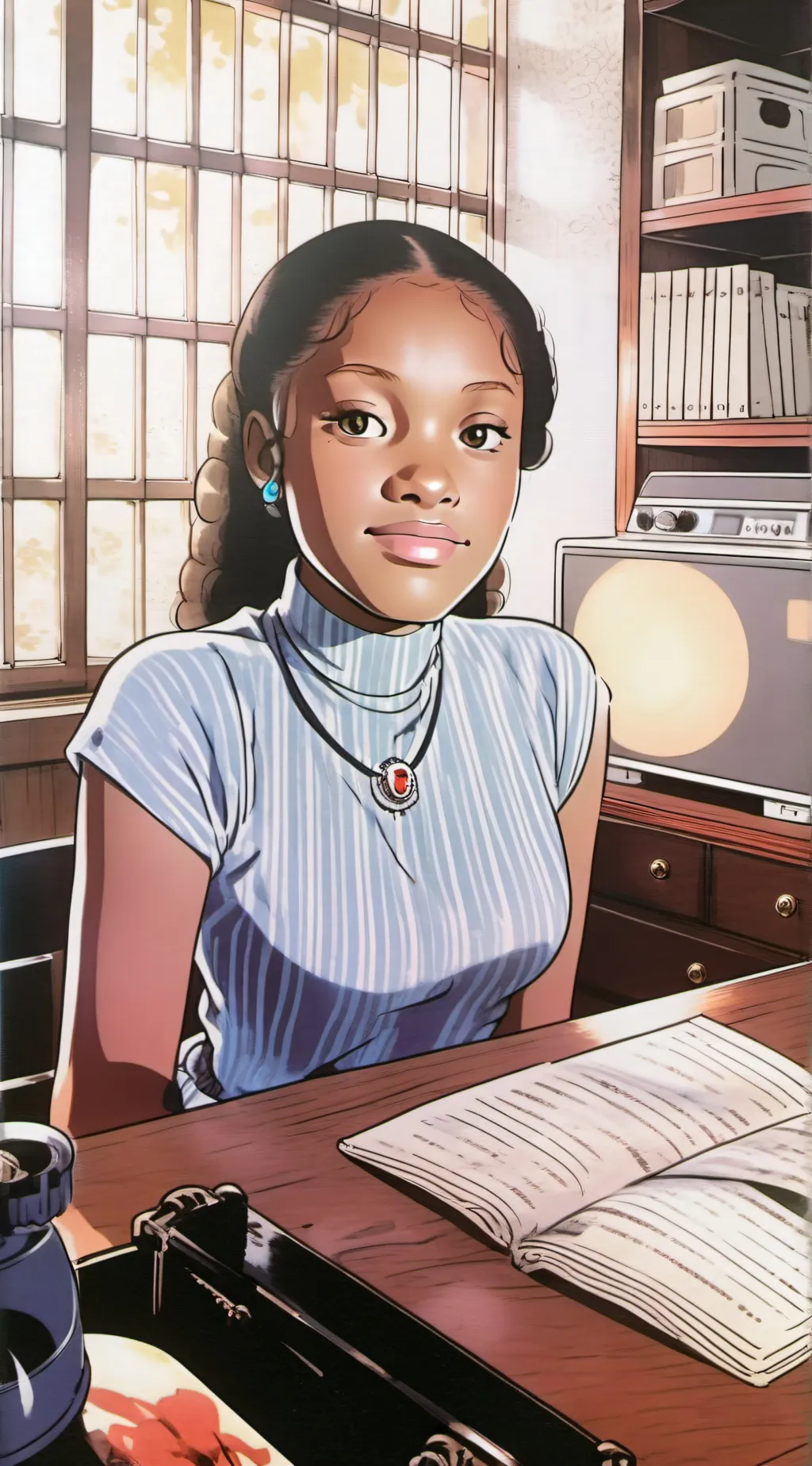 ai character: AVA background